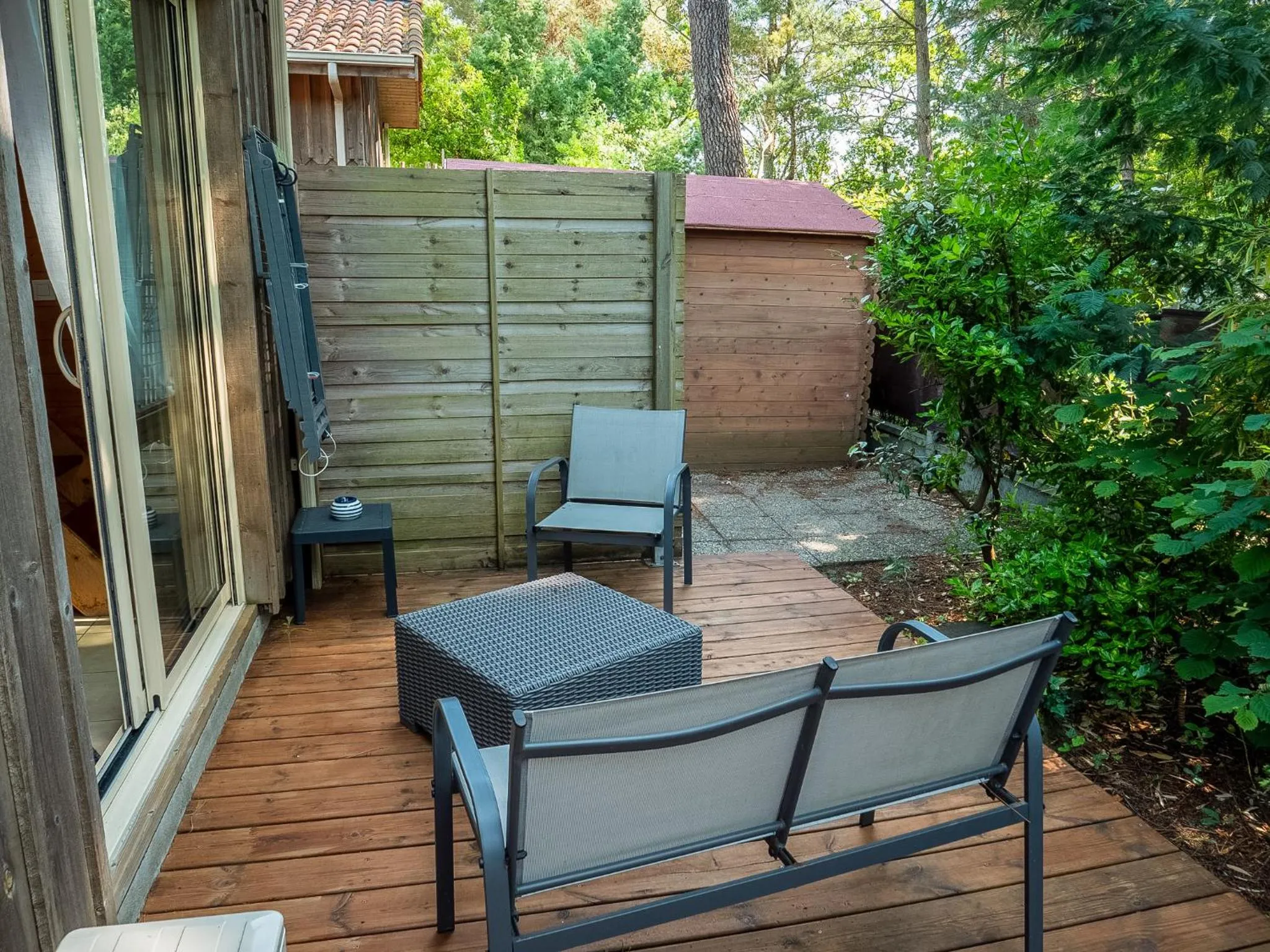 Patio in La Villa Herbert Maison d'hôtes à Andernos