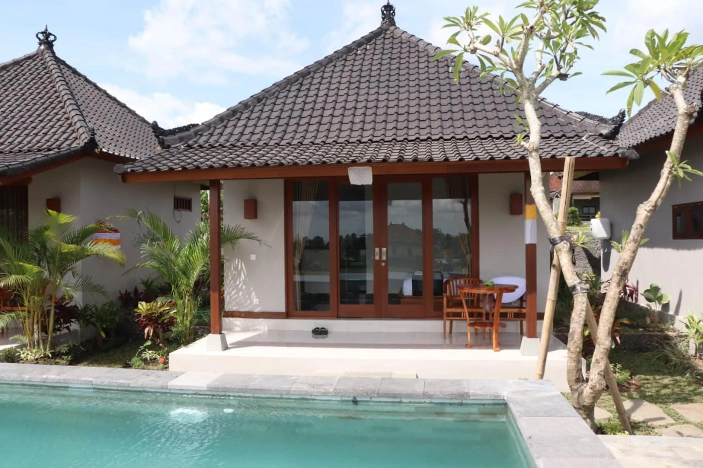 Pool view in Paraiso Cottage Ubud