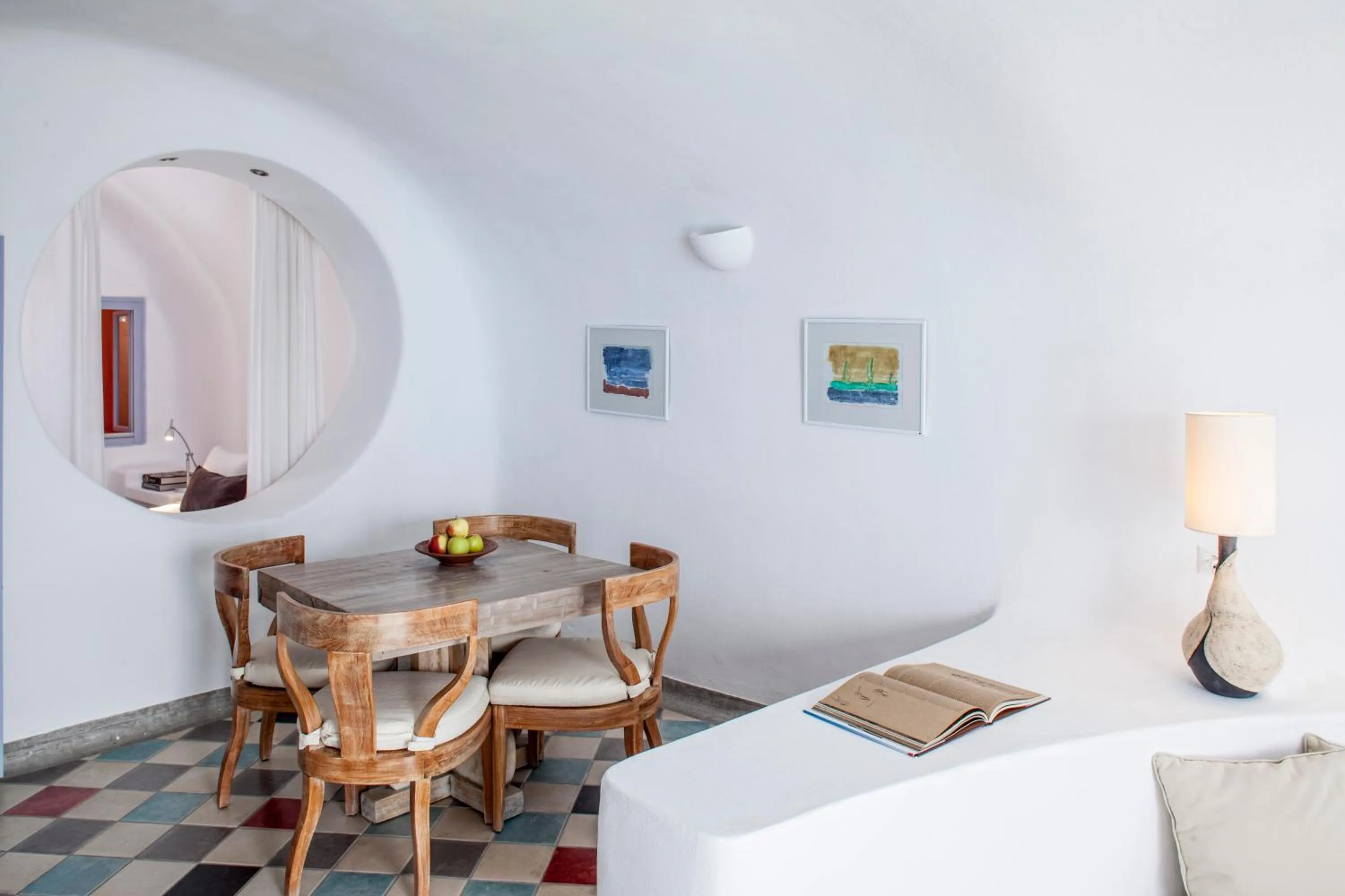 Living room in Ikastikies Suites