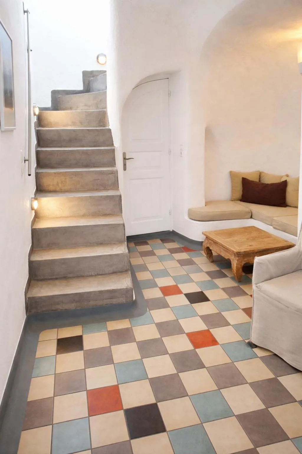 Living room in Ikastikies Suites