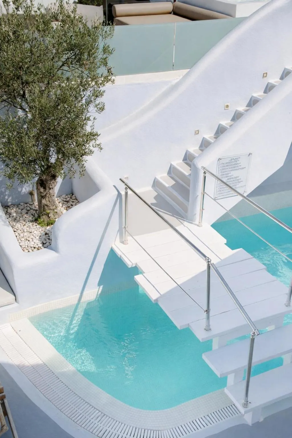 Pool view in Ikastikies Suites