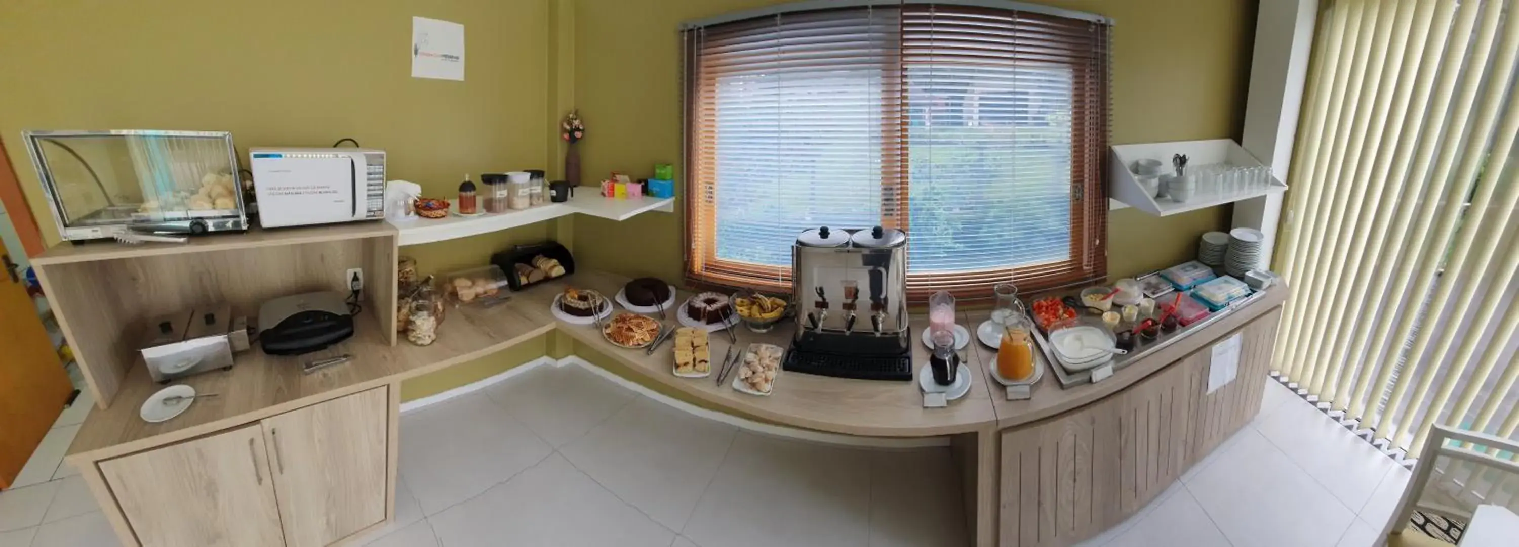 Buffet breakfast in Hotel Pousada Cabana da Mata Buffet breakfast in Hotel Pousada Cabana da Mata