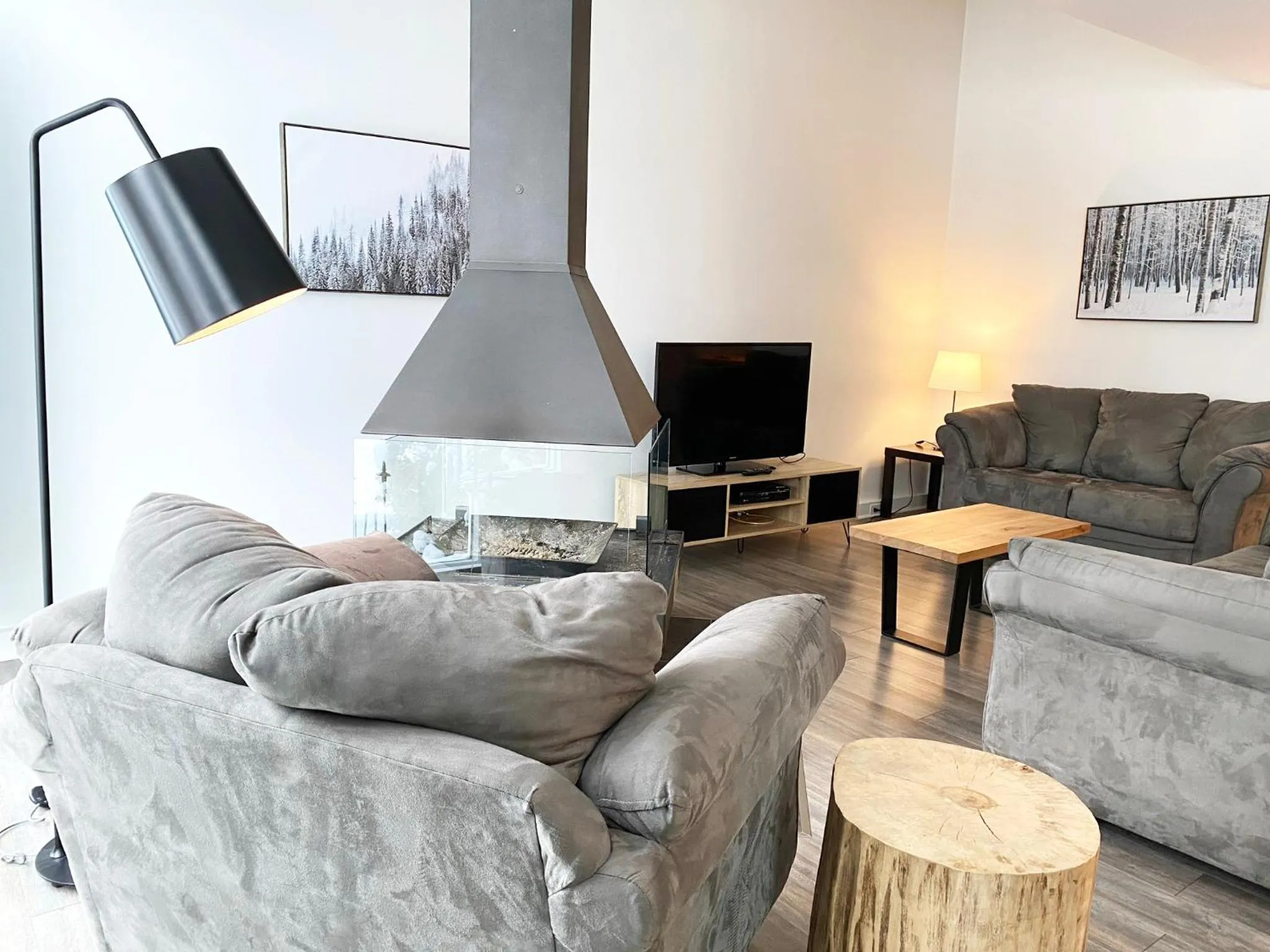 Living room in Chalets Montmorency Mont-Sainte-Anne