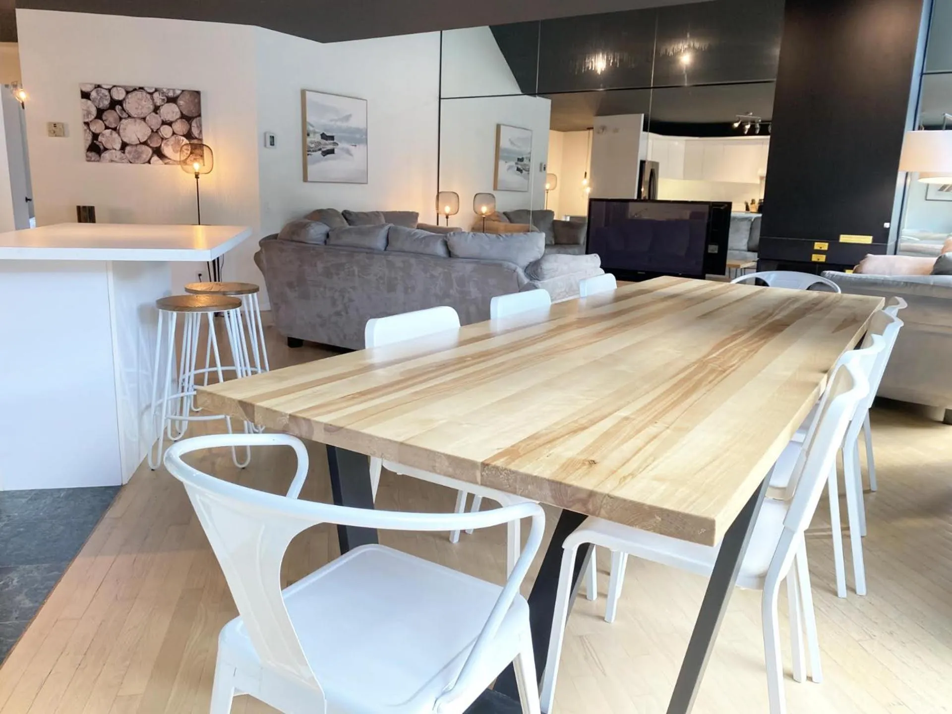 Living room in Chalets Montmorency Mont-Sainte-Anne