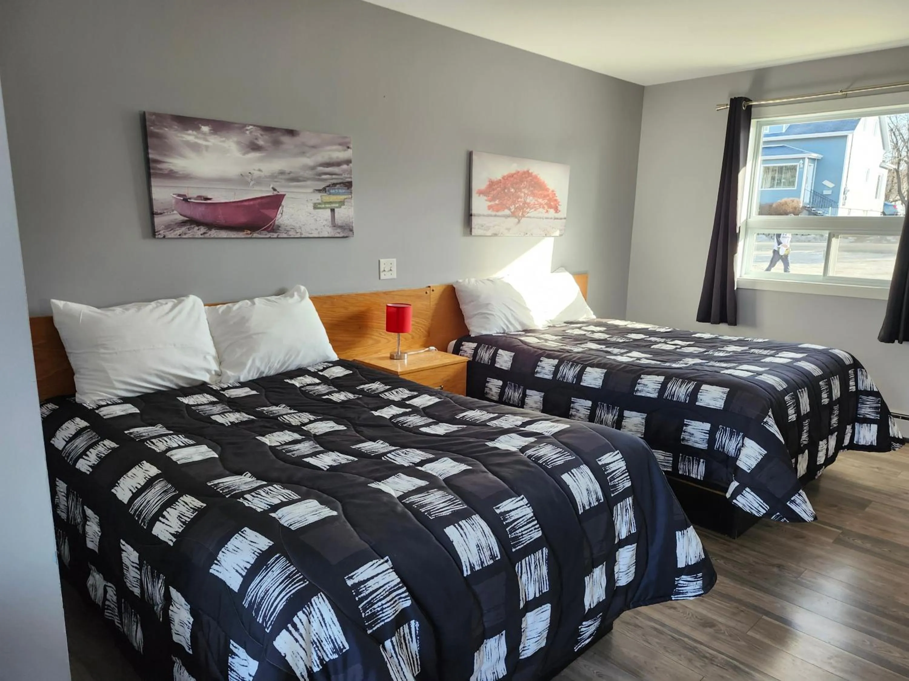 Bedroom, Bed in Motel Rimouski