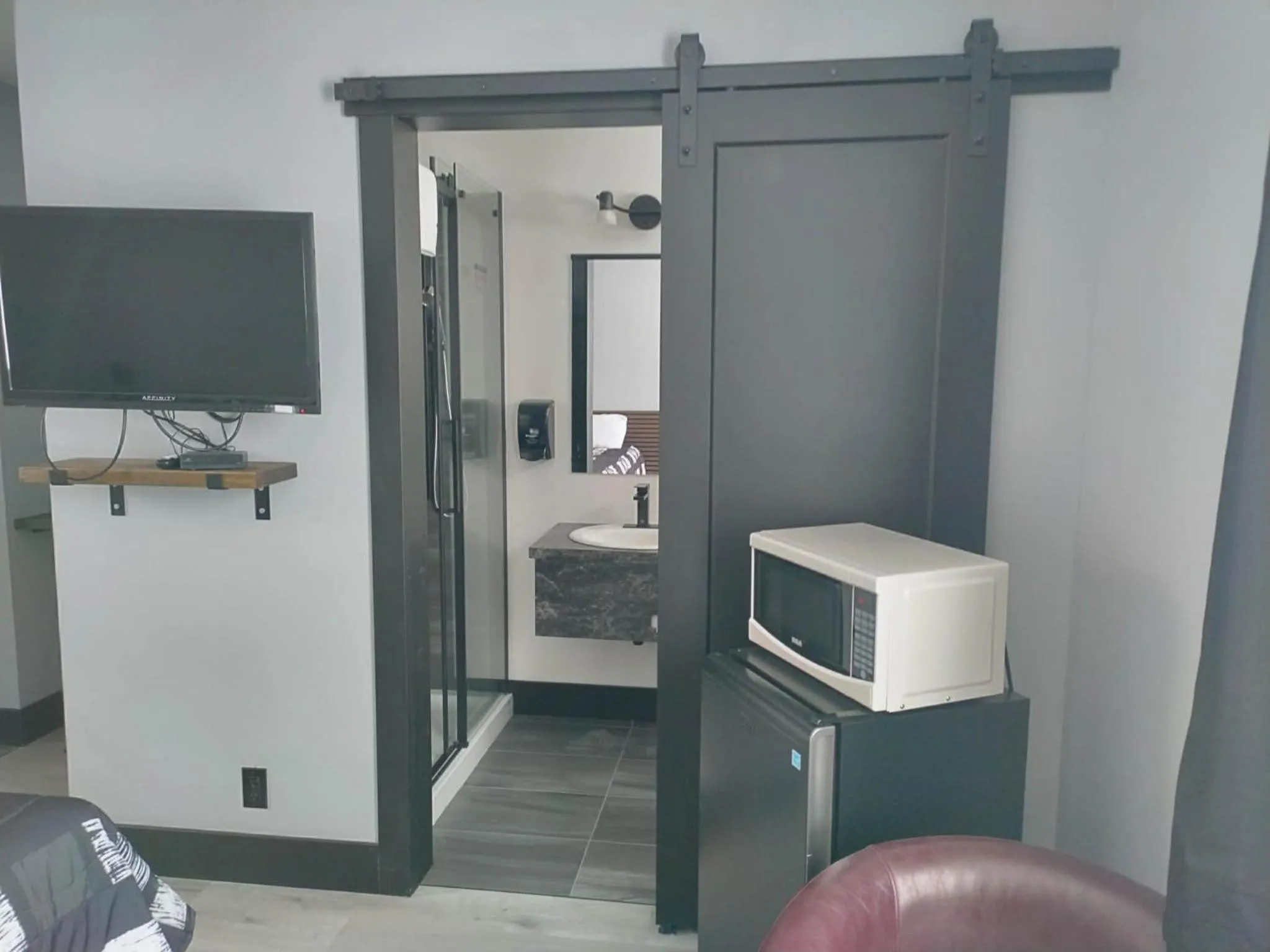 Bathroom in Motel Rimouski