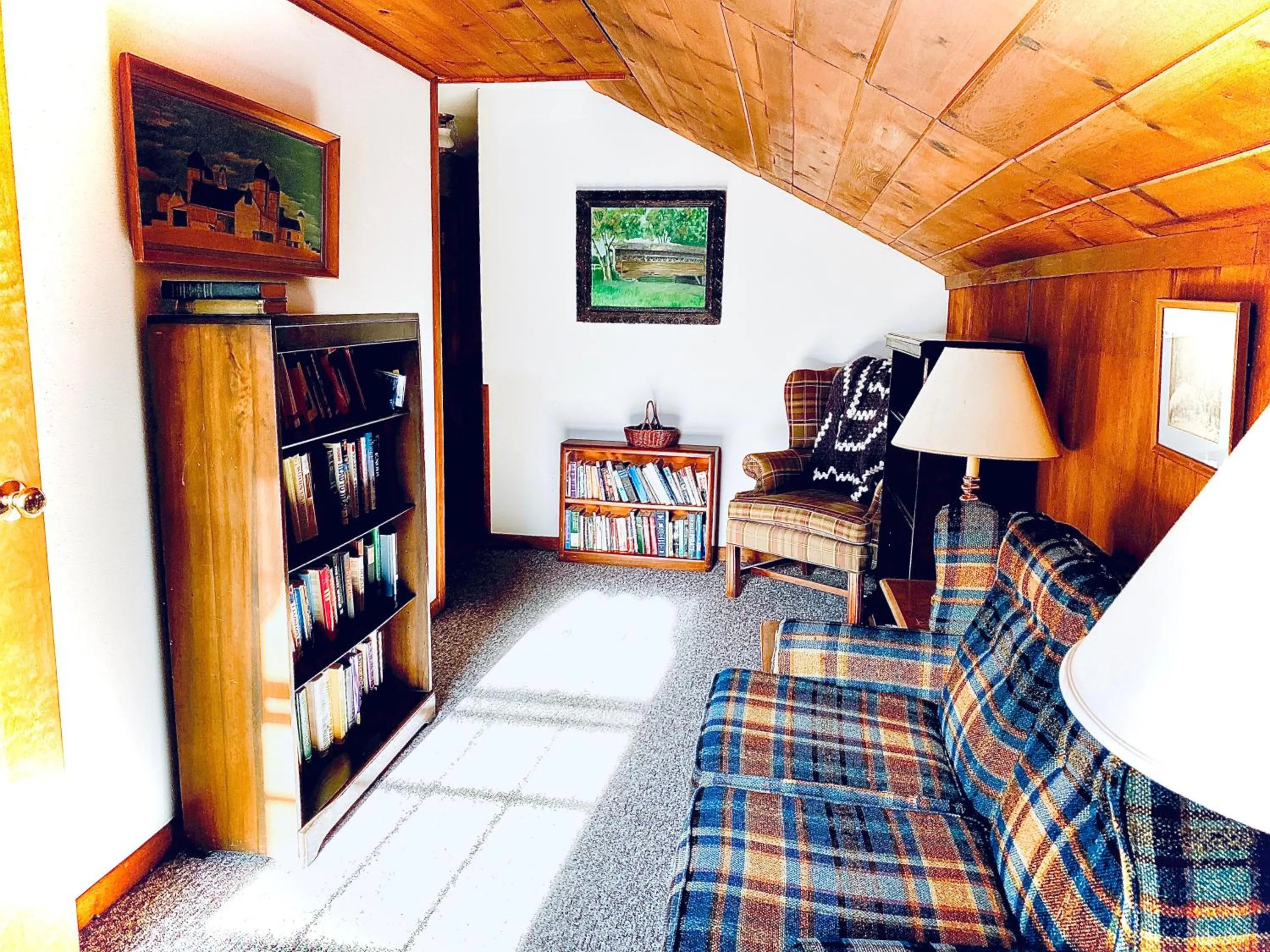 Library in Turn of River Lodge