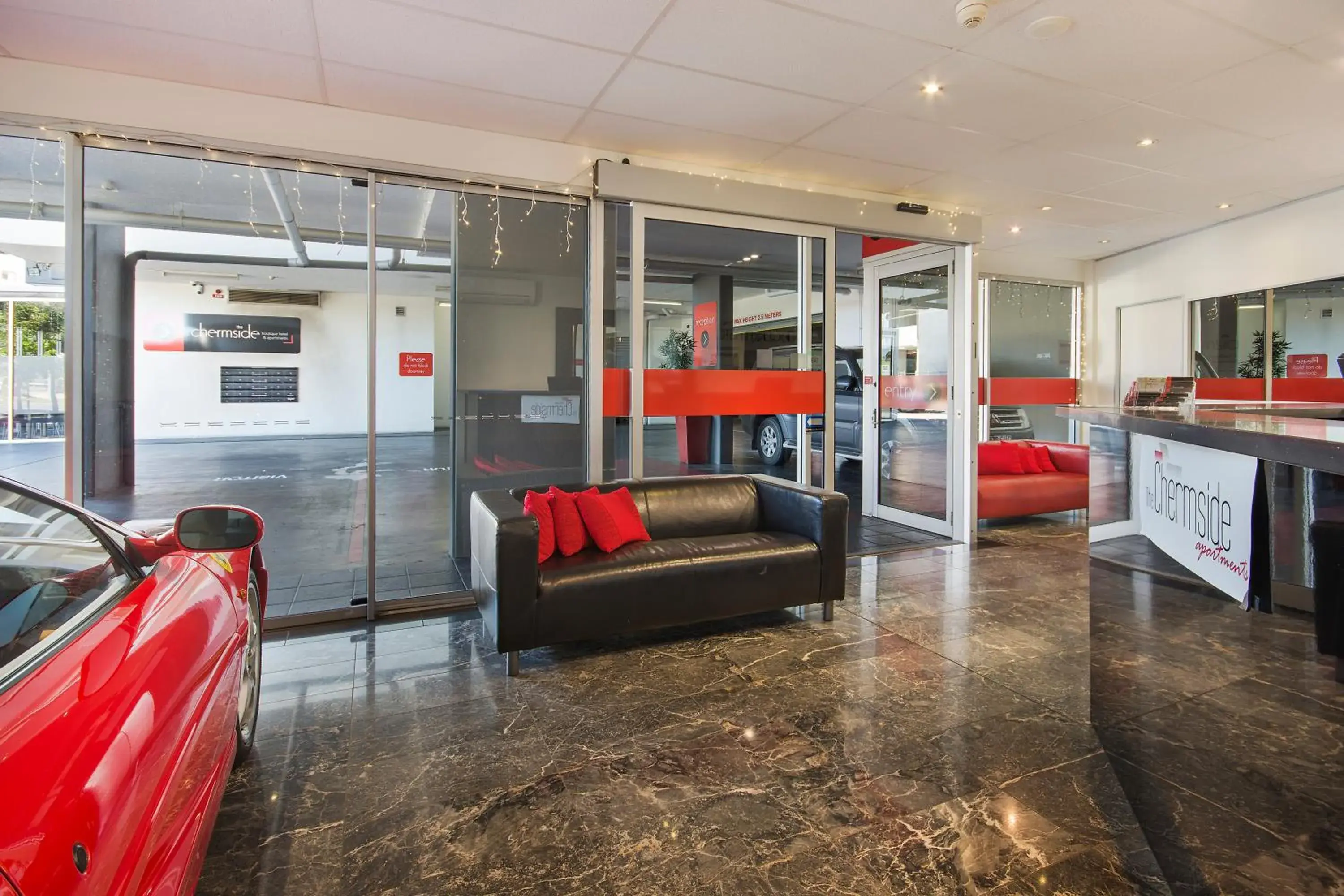 Lobby or reception in The Chermside Apartments Lobby or reception in The Chermside Apartments