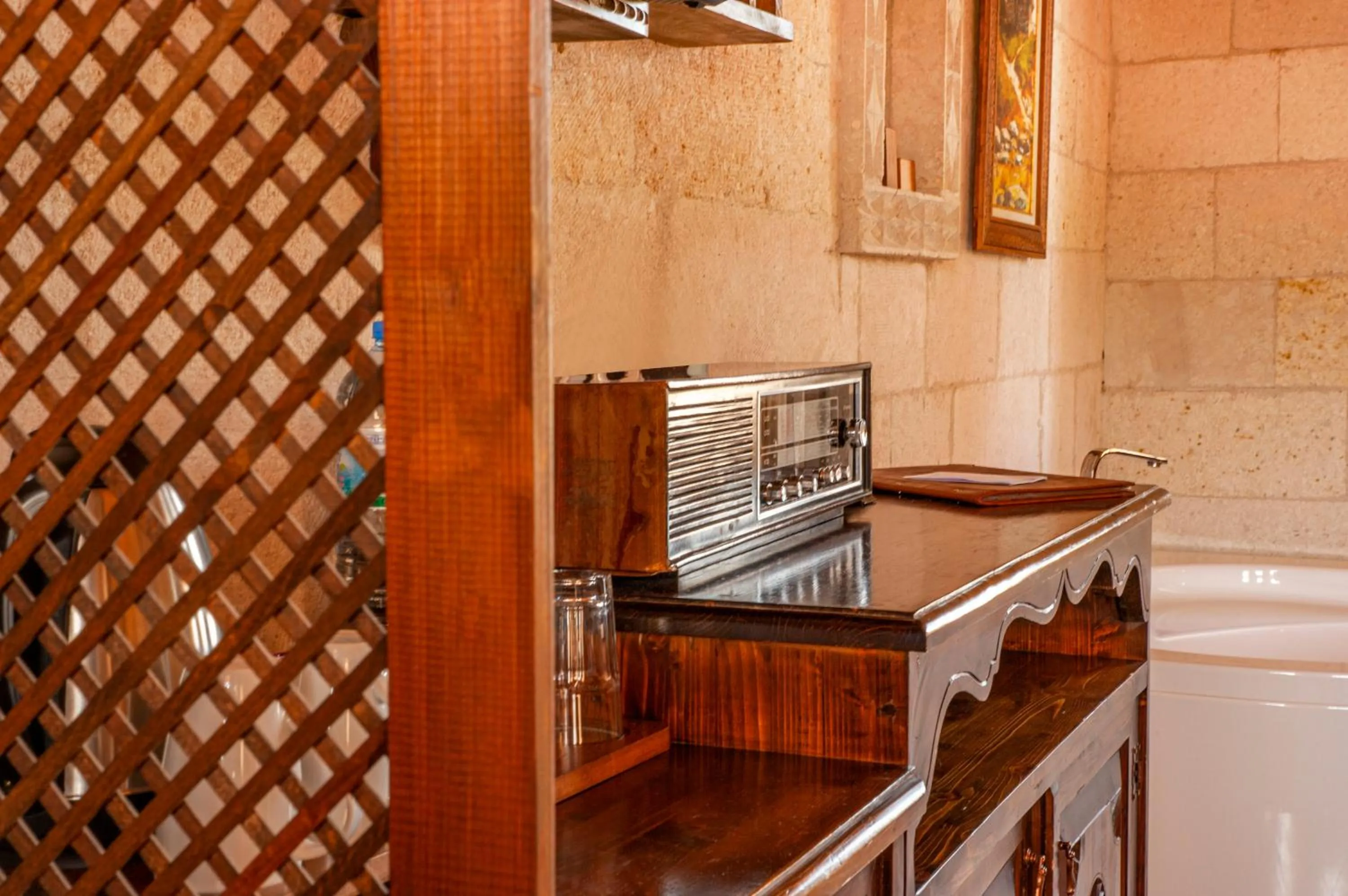Living room in Ottoman Cave Suites