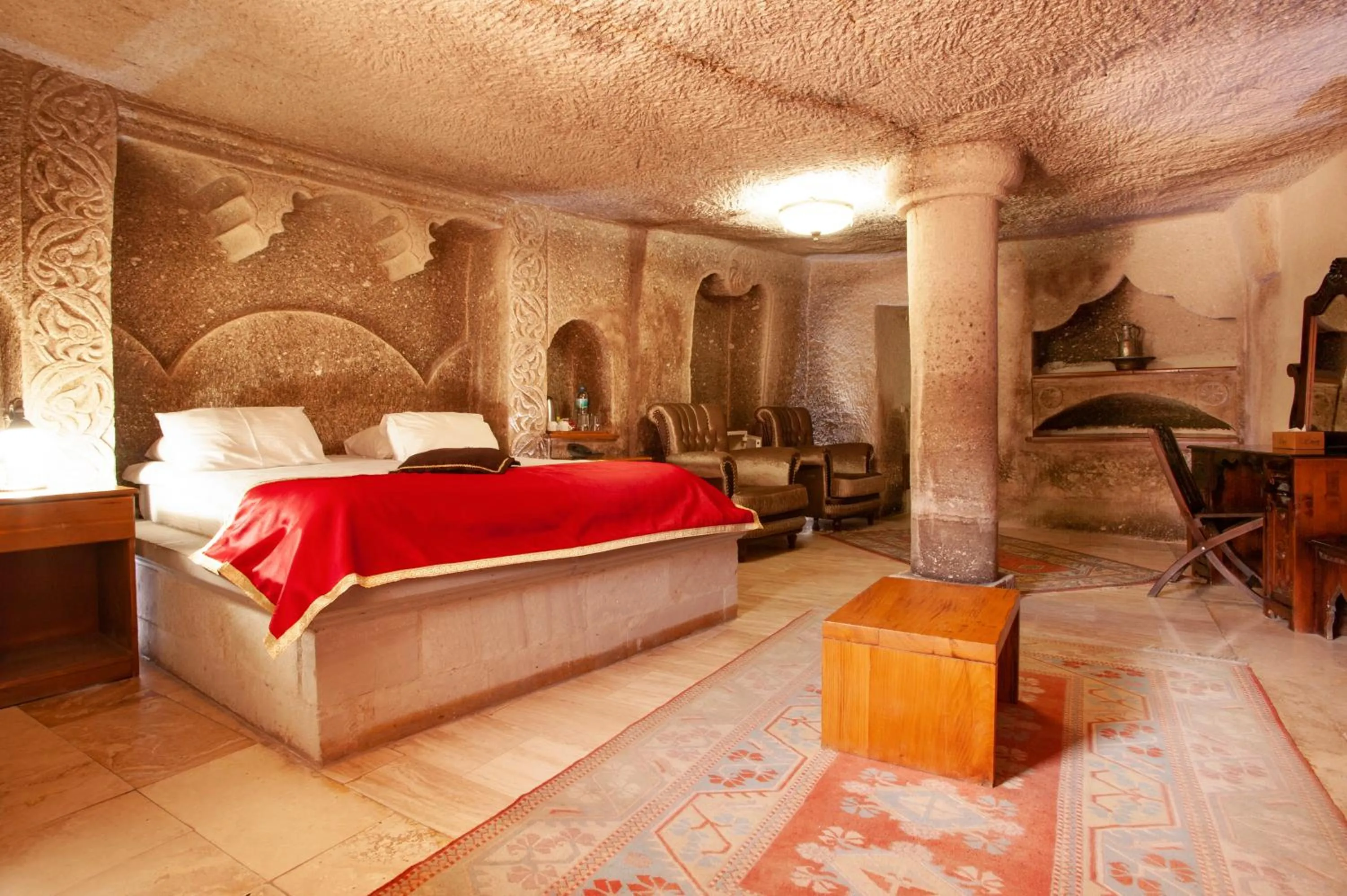 Bedroom in Ottoman Cave Suites