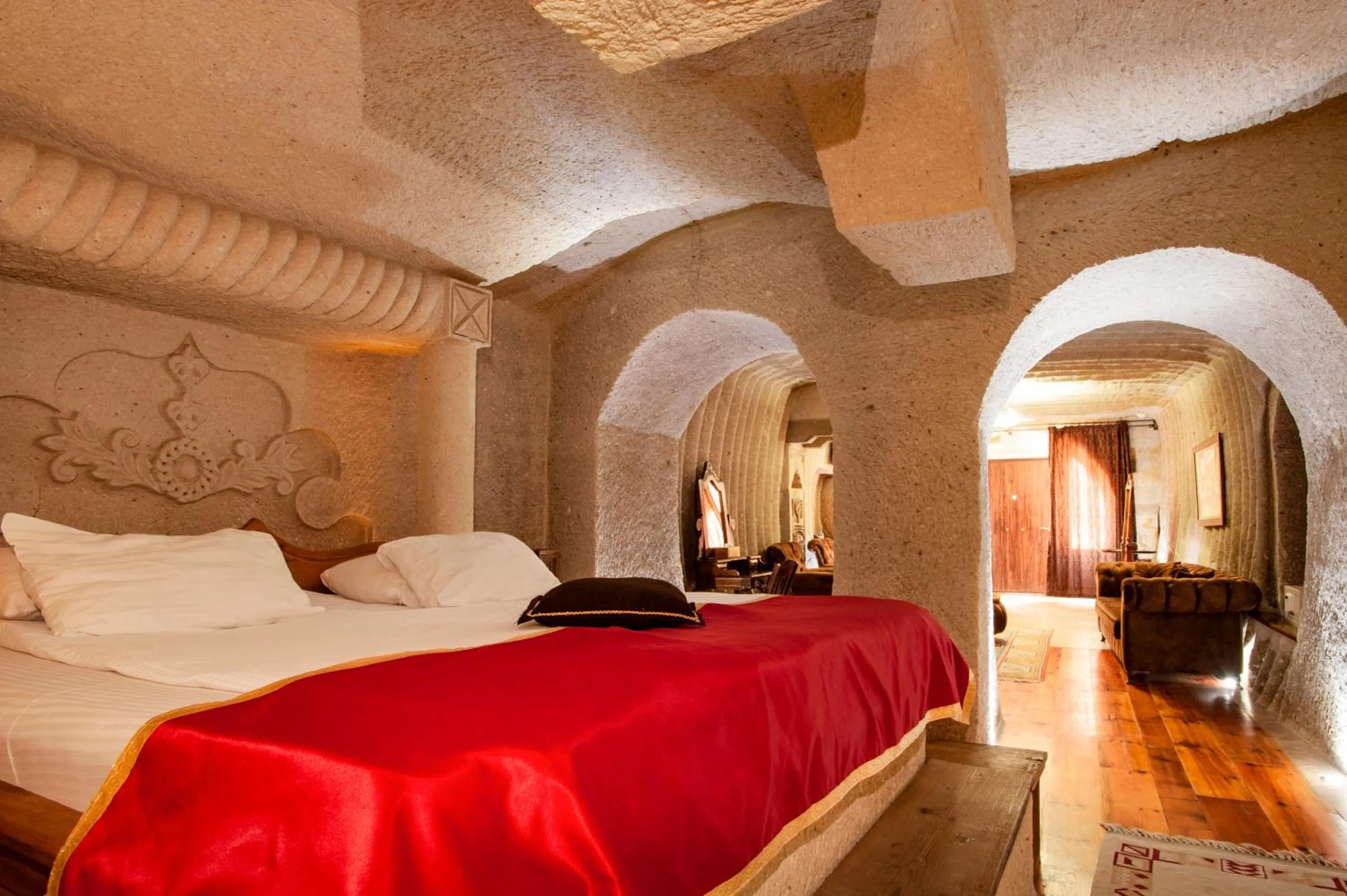 Bedroom in Ottoman Cave Suites