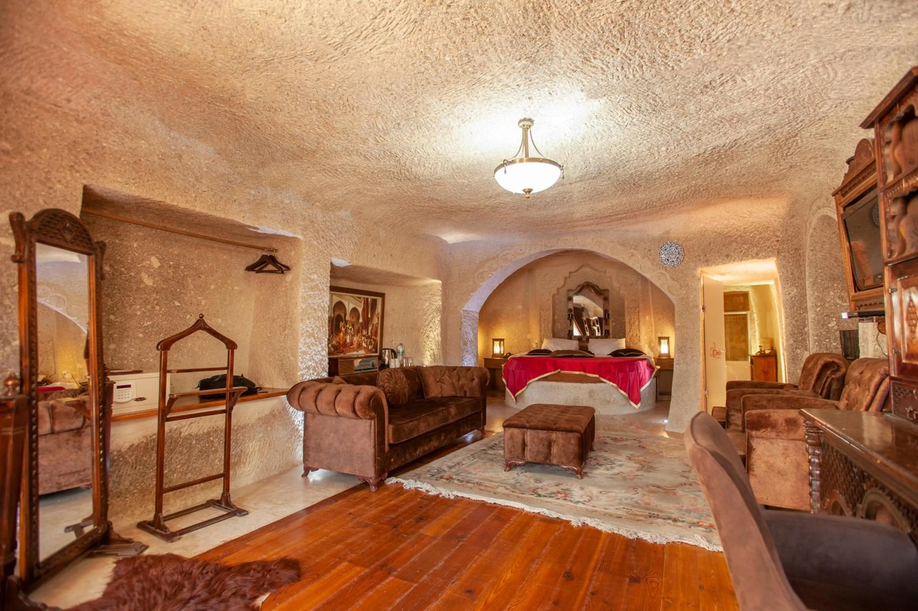 Living room in Ottoman Cave Suites