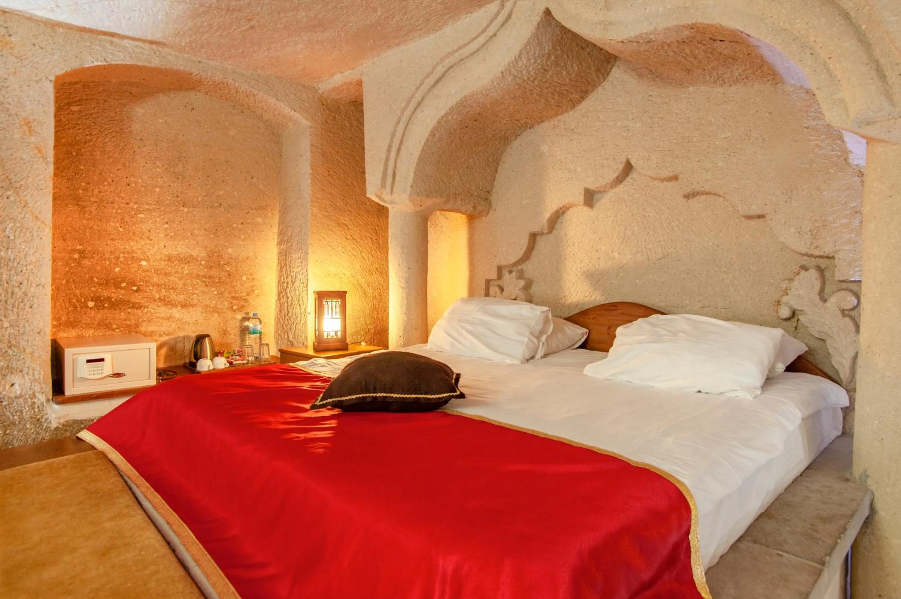 Bed in Ottoman Cave Suites