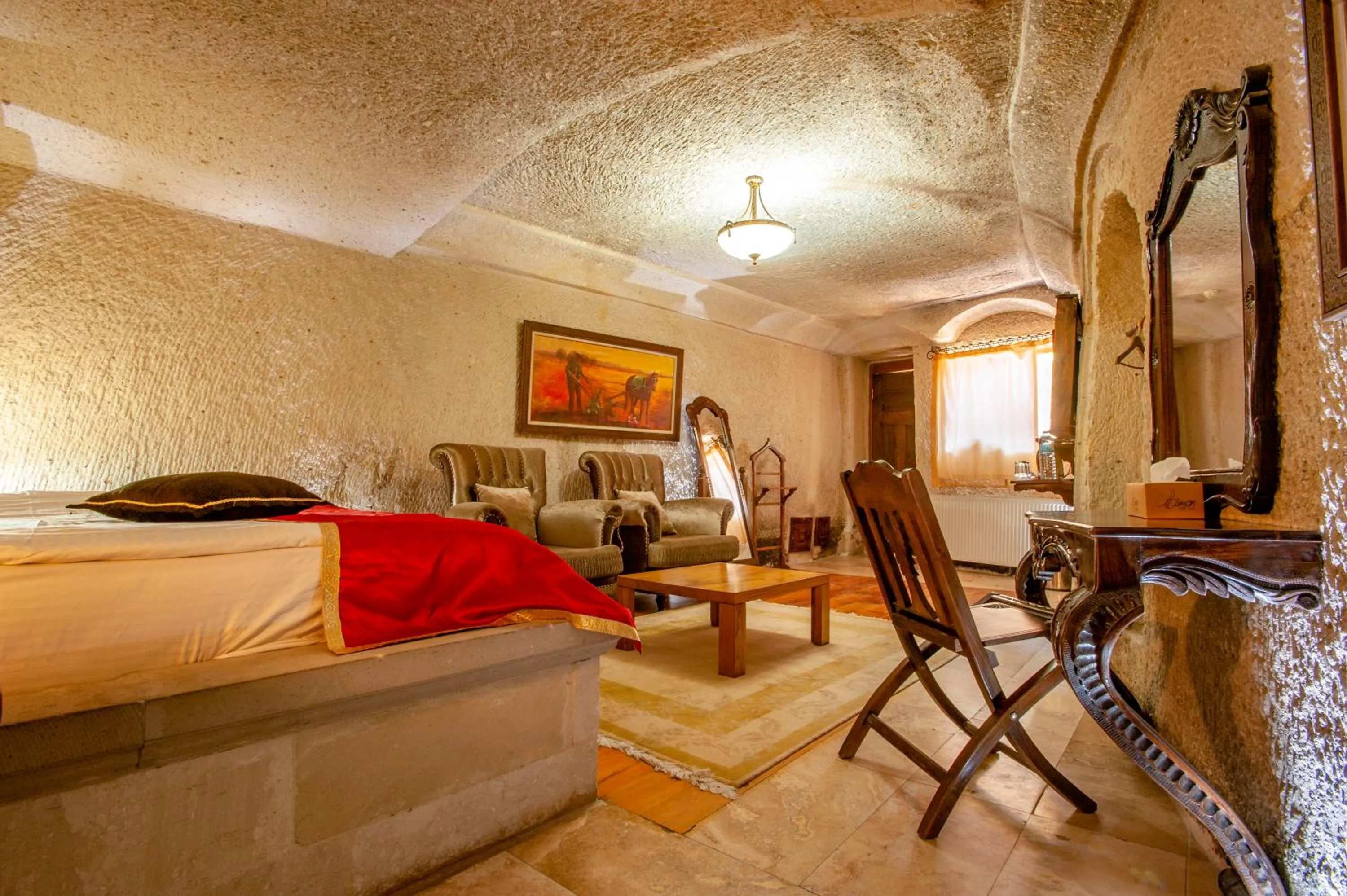 Bedroom in Ottoman Cave Suites