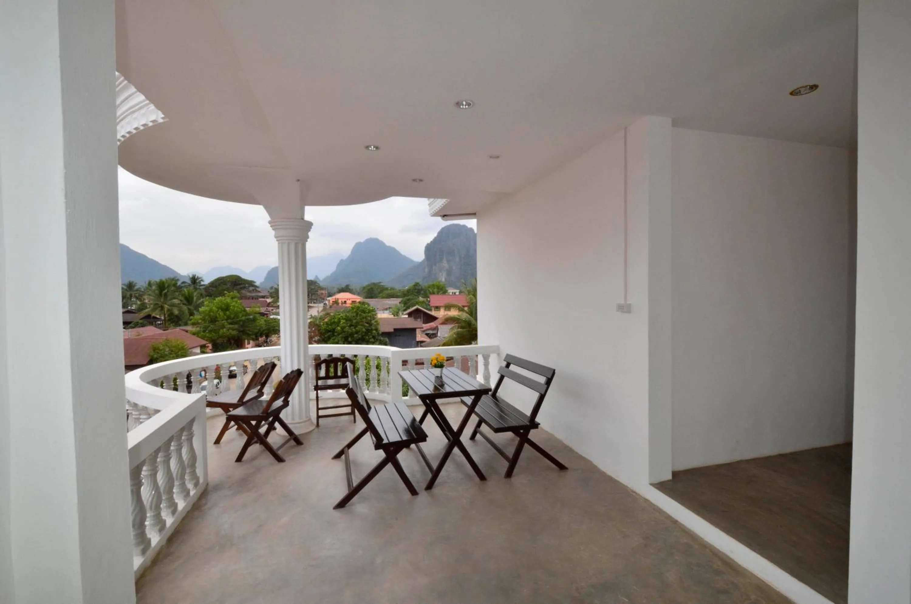 Balcony/Terrace in Laos Haven Hotel
