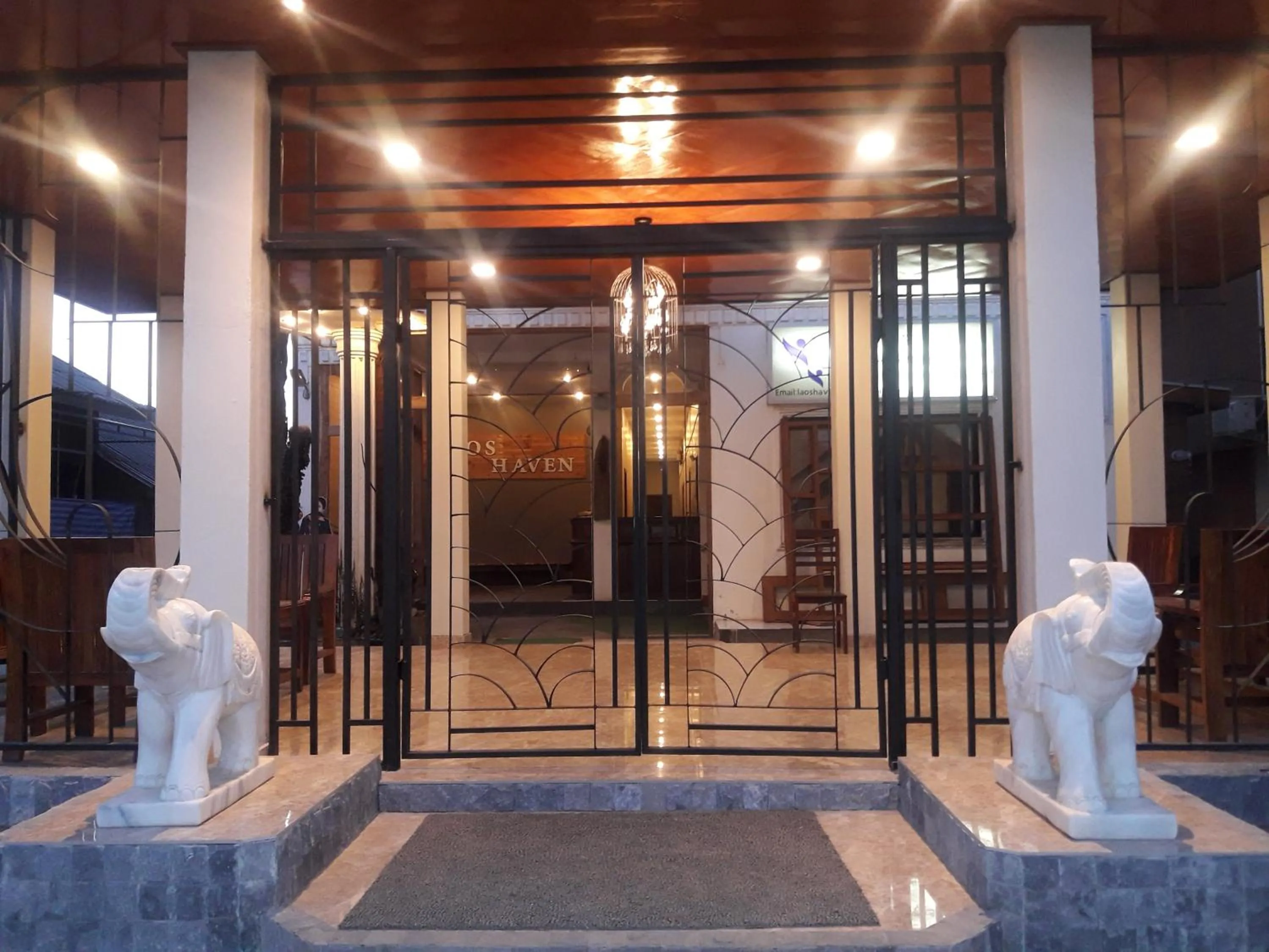 Facade/entrance in Laos Haven Hotel