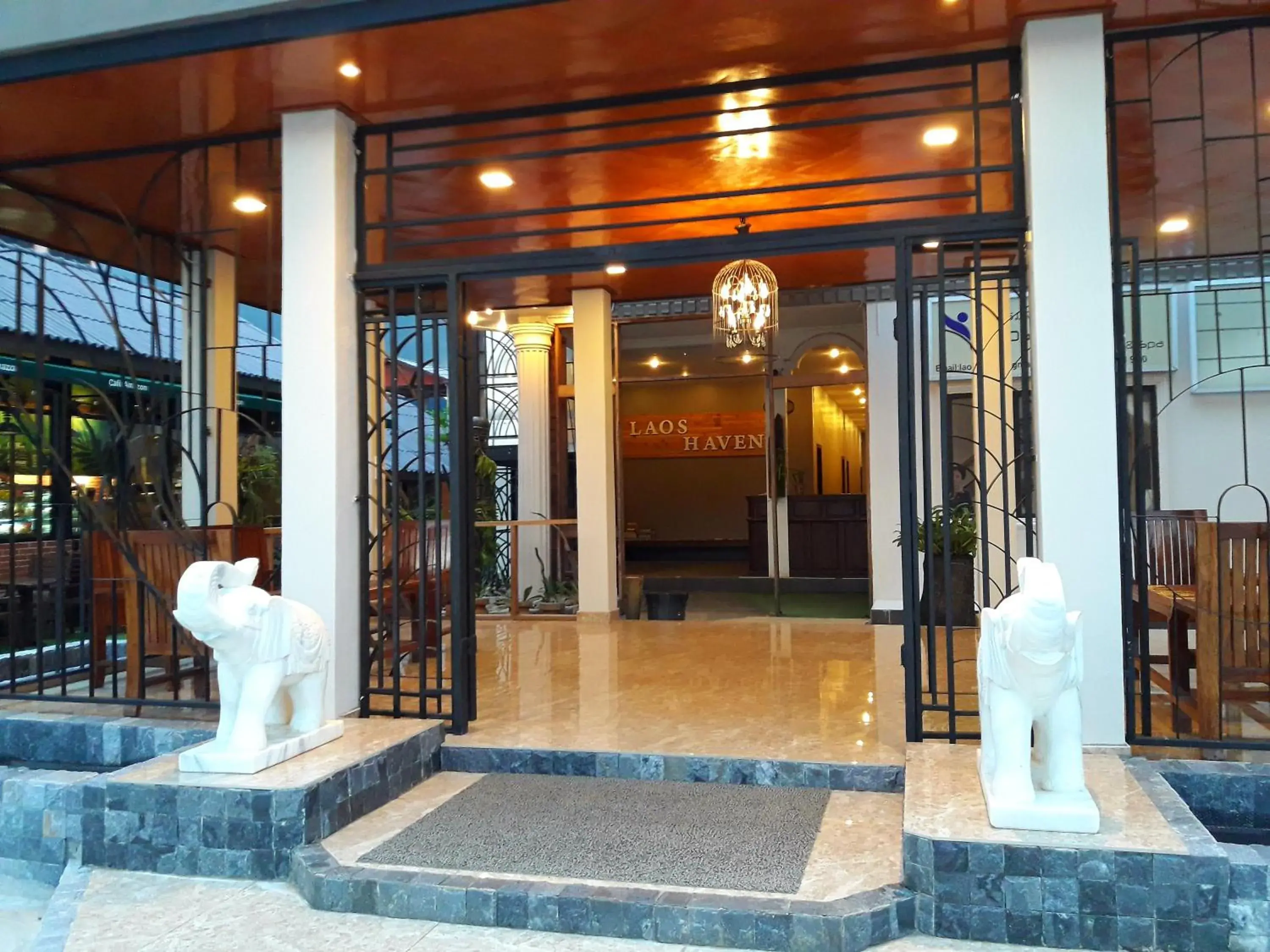 Facade/entrance in Laos Haven Hotel Facade/entrance in Laos Haven Hotel