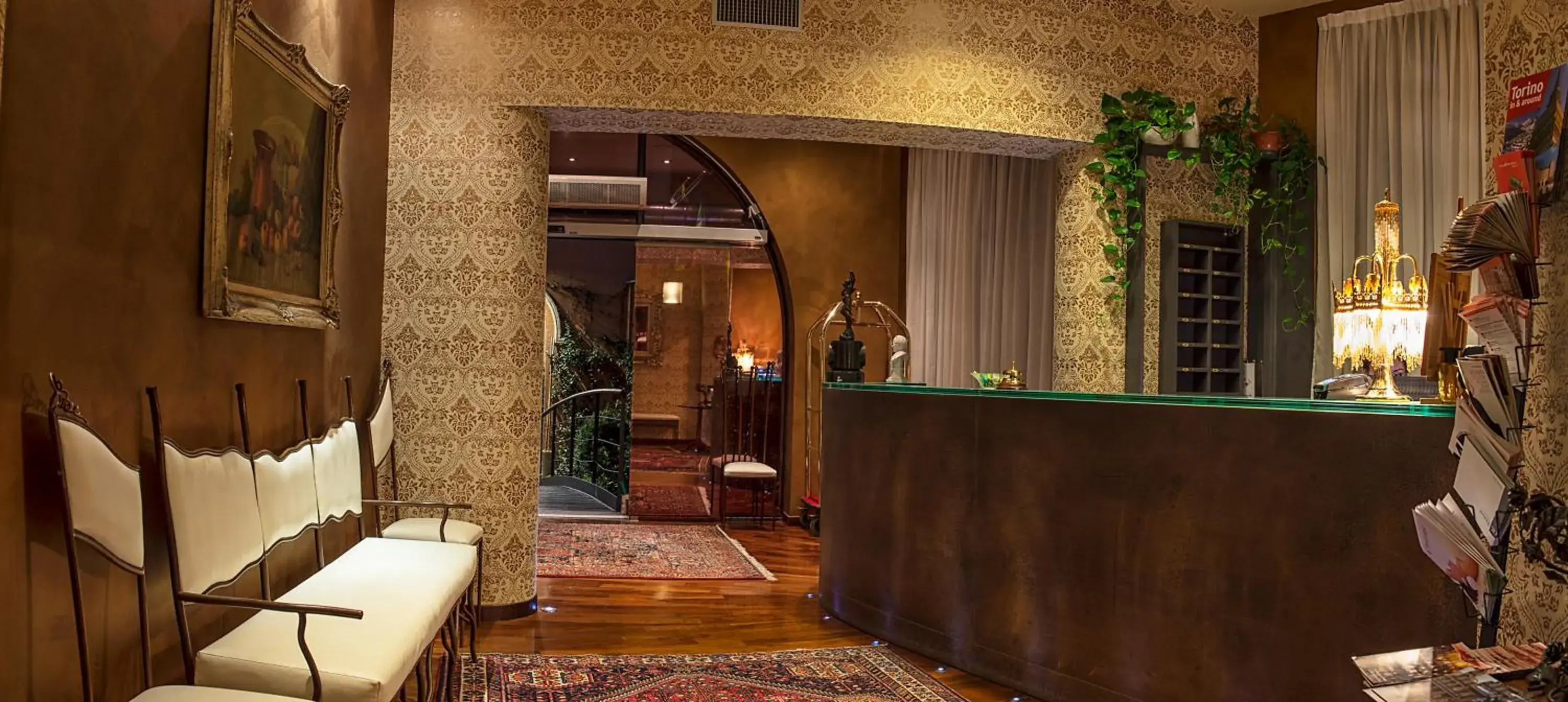 Lobby or reception in Hotel Dei Pittori Lobby or reception in Hotel Dei Pittori