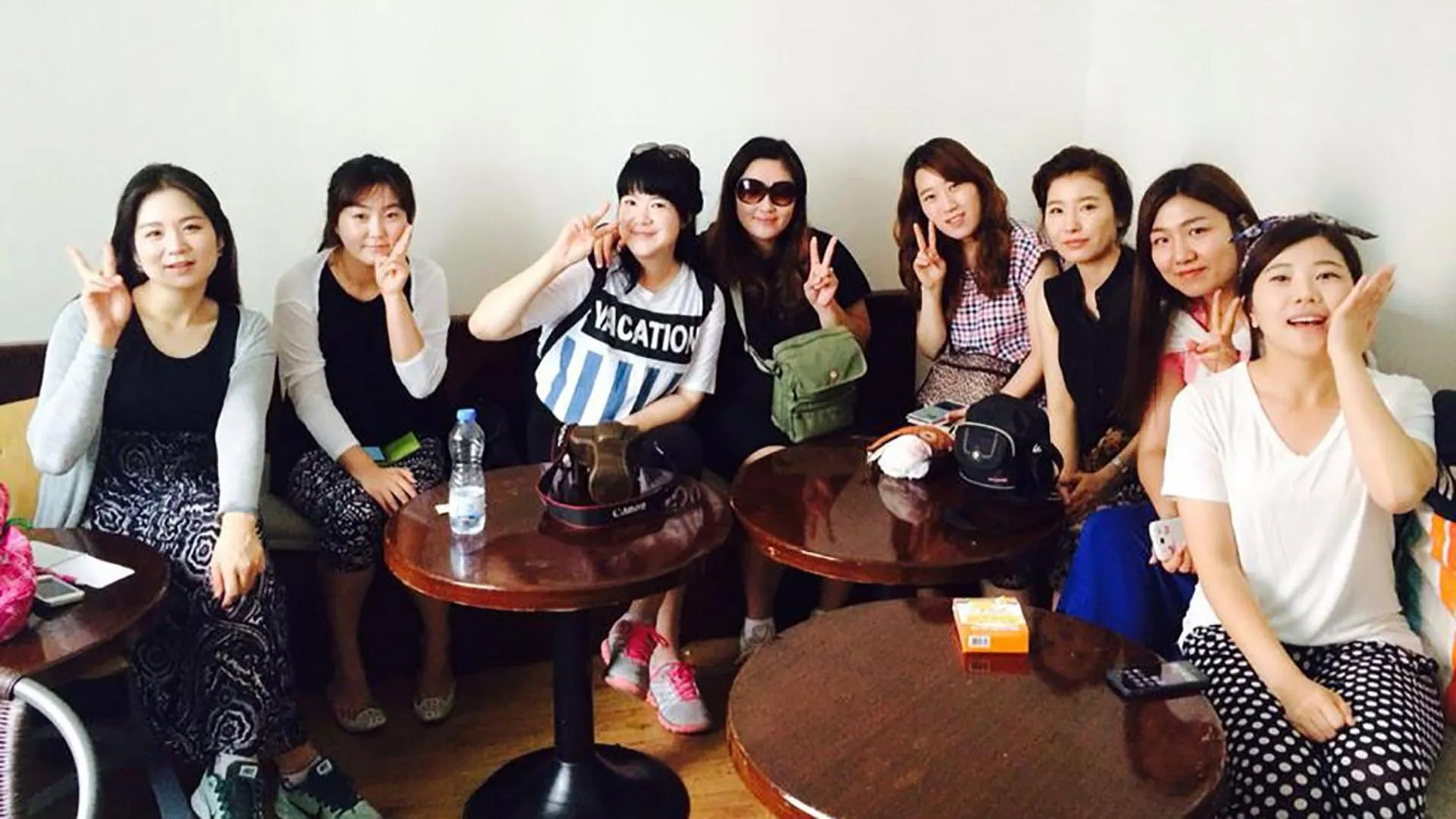 group of guests in Kevin's Hostel