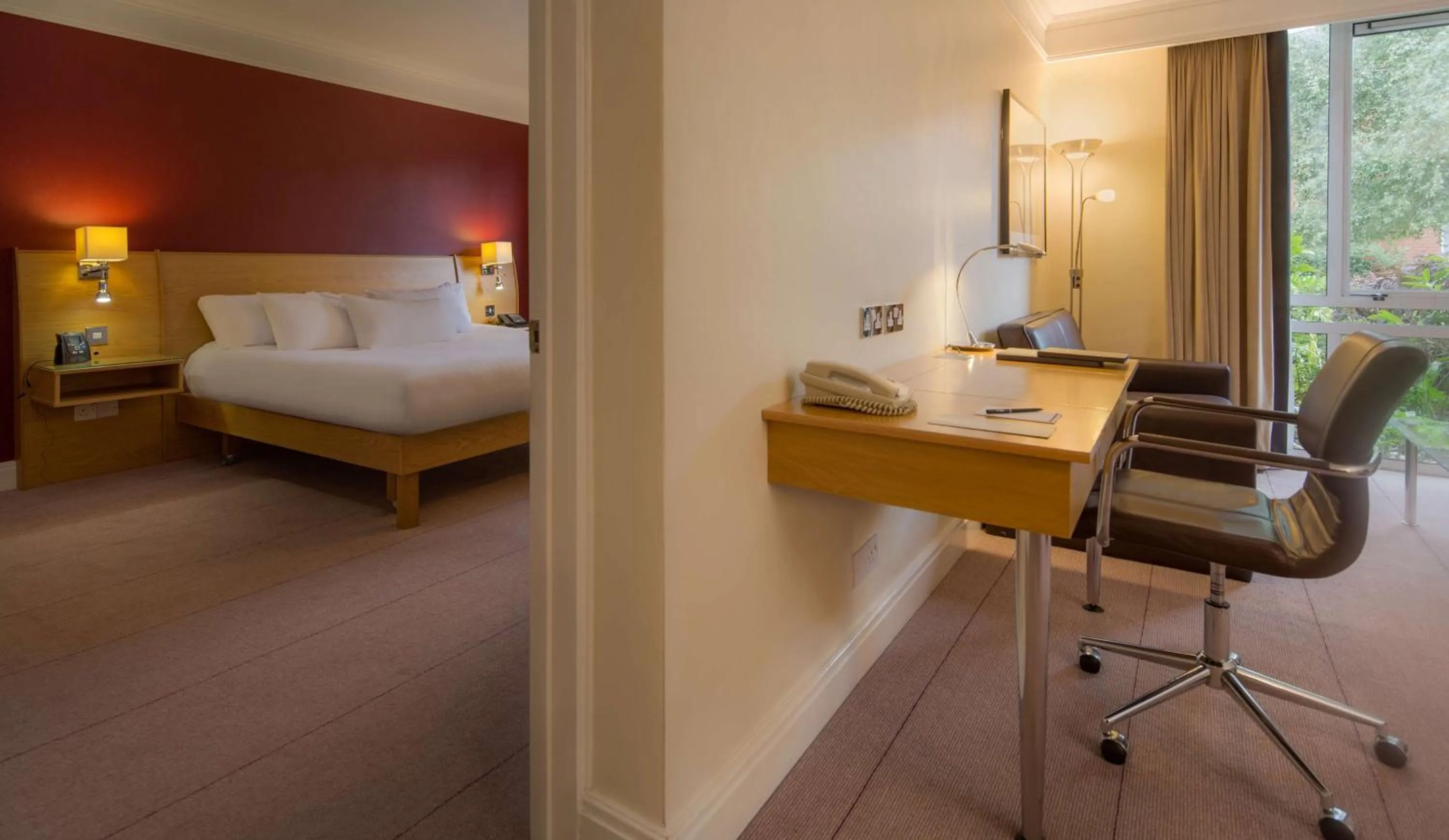 Bed in Hilton Leicester Hotel