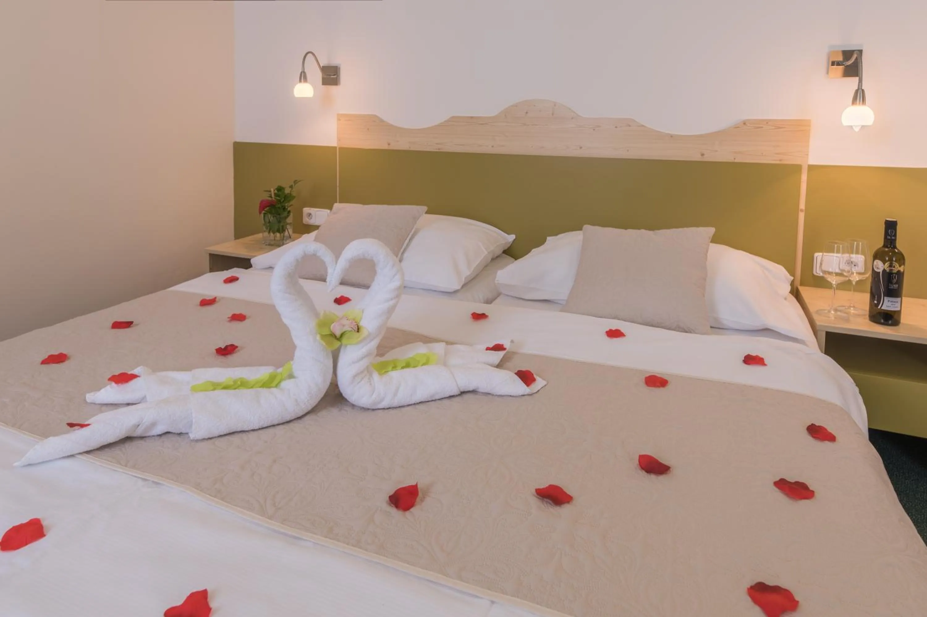 Bed in Wellness Hotel IRIS