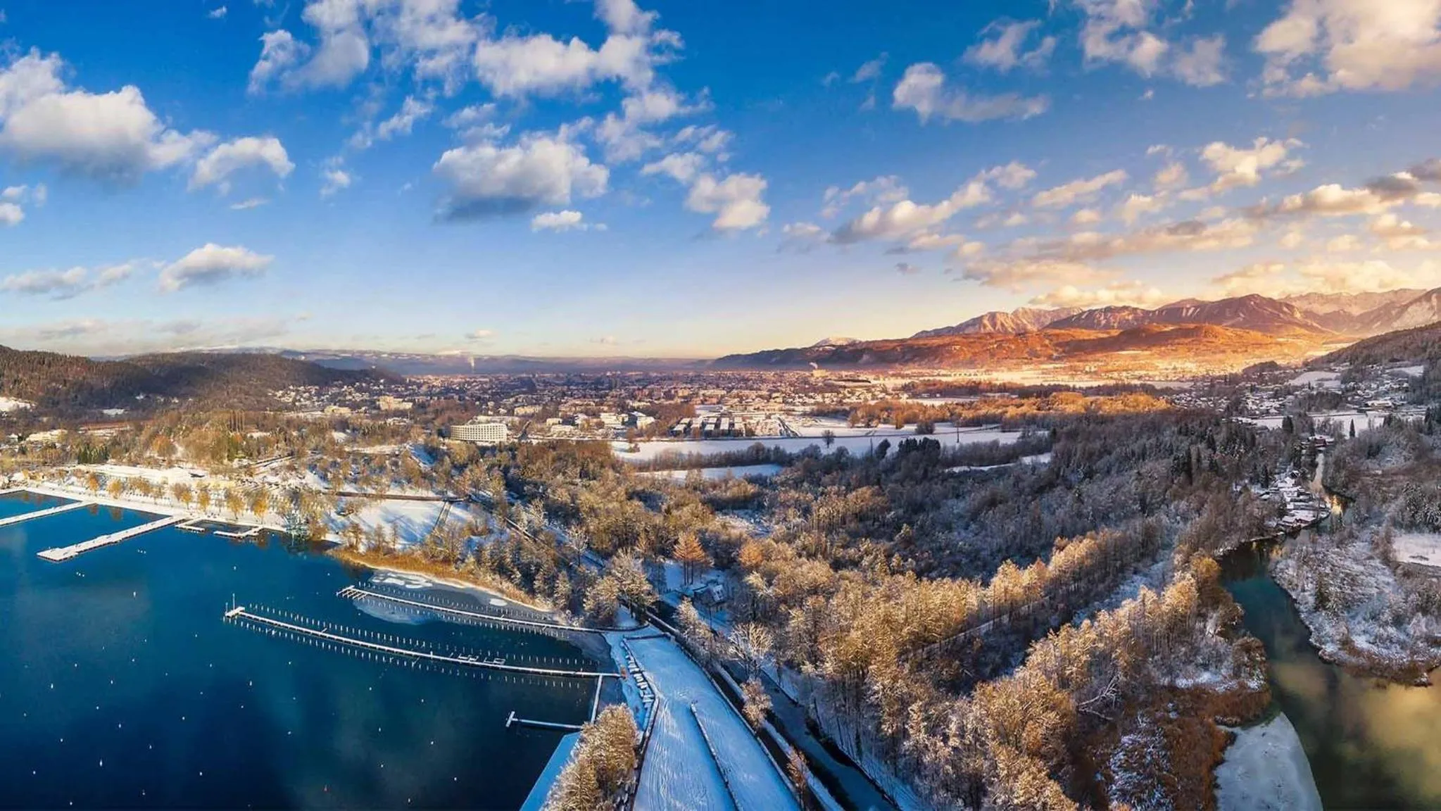 Bird's eye view in Das Seepark Wörthersee Resort