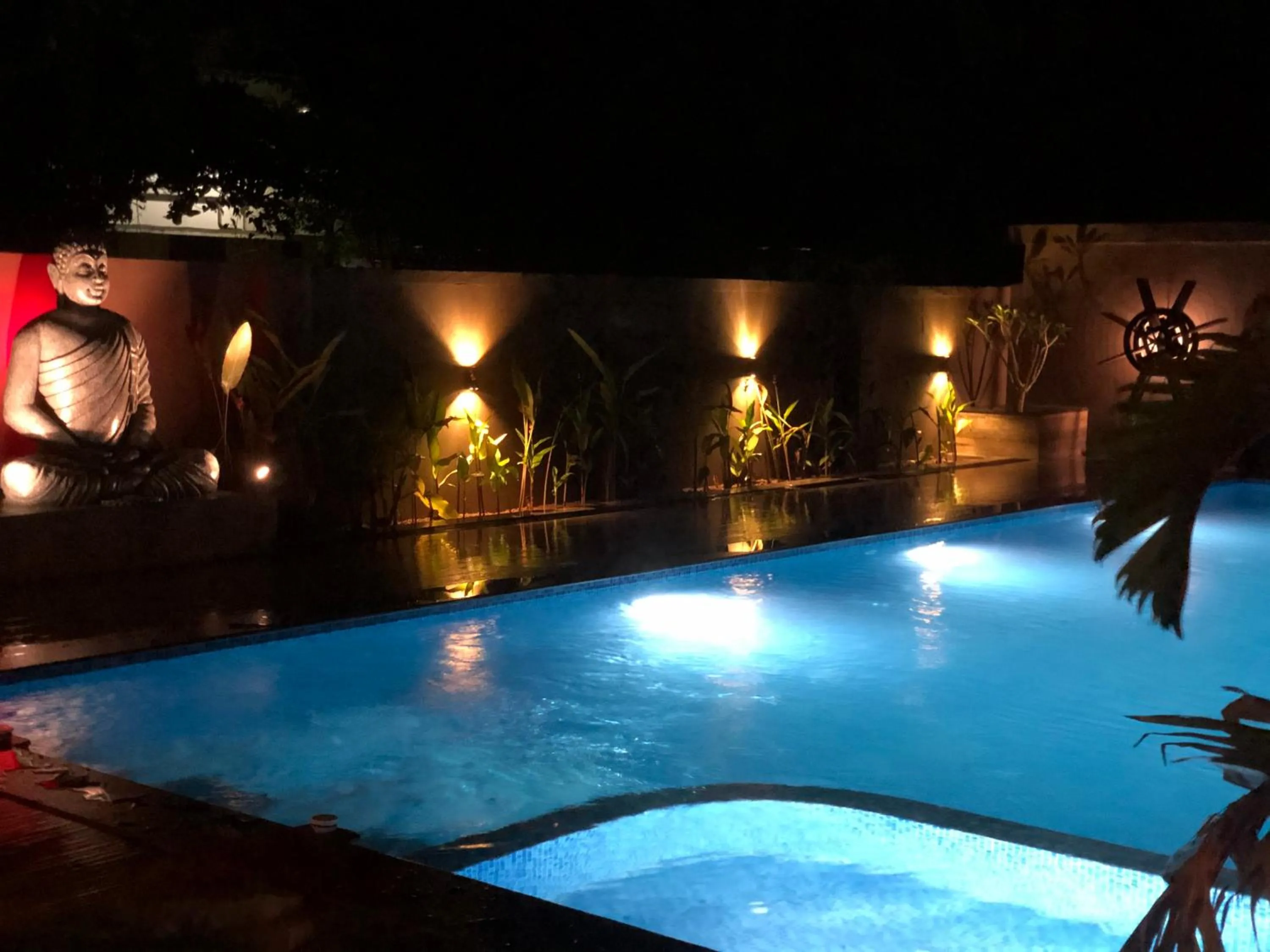 Pool view in Haven Alleppey Beach Resort