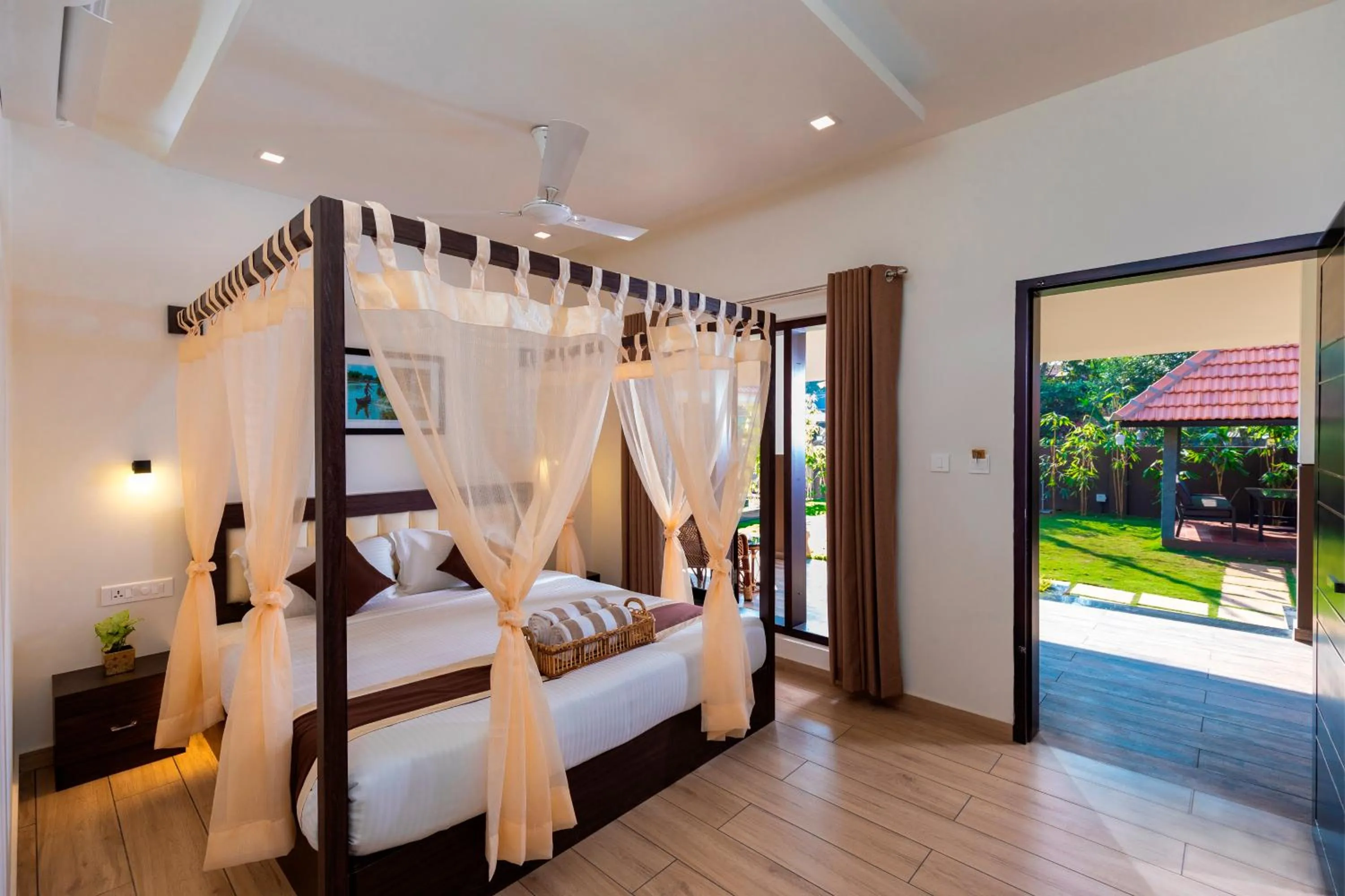 Photo of the whole room, Bed in Haven Alleppey Beach Resort