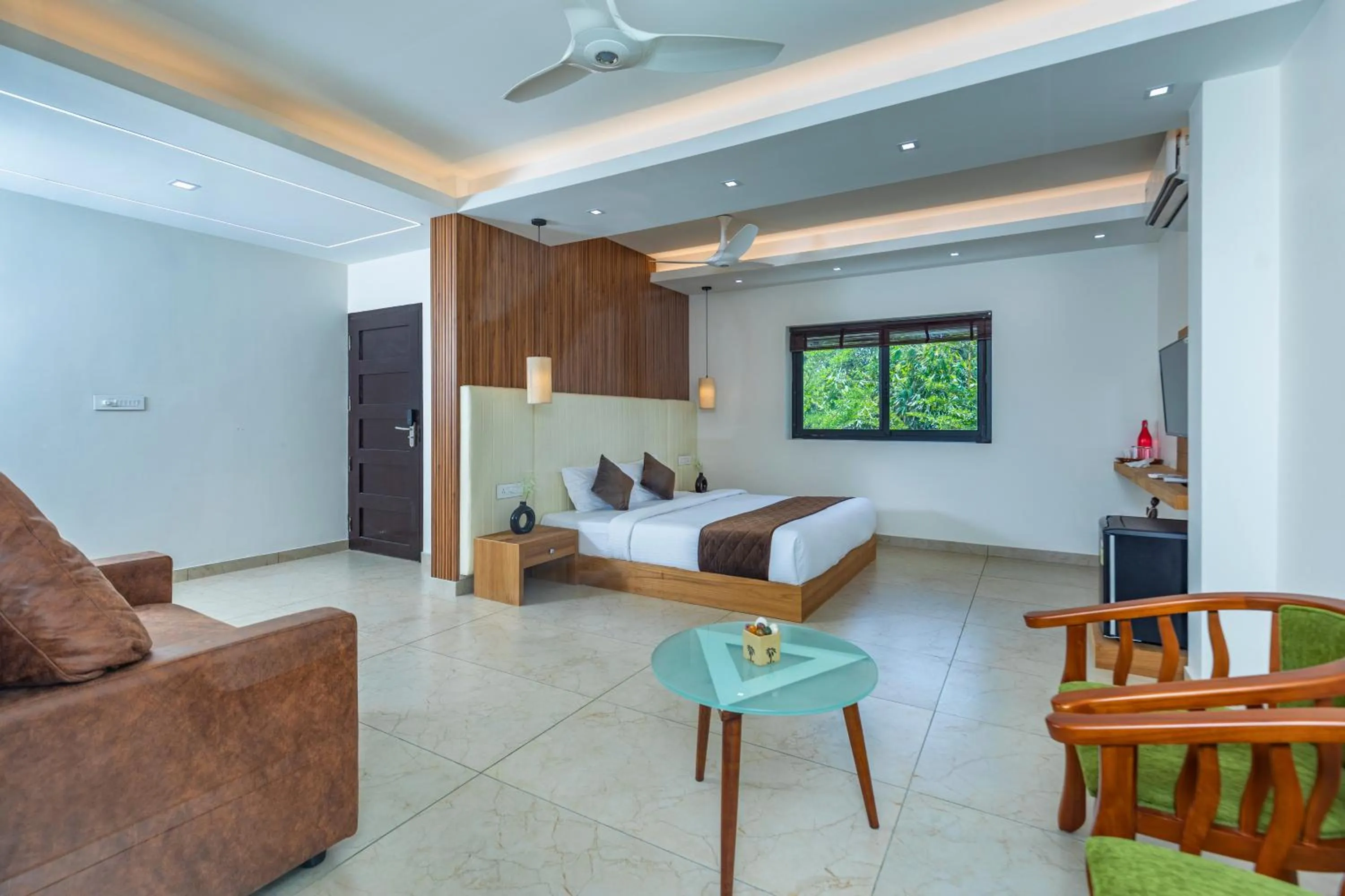 Bed in Haven Alleppey Beach Resort
