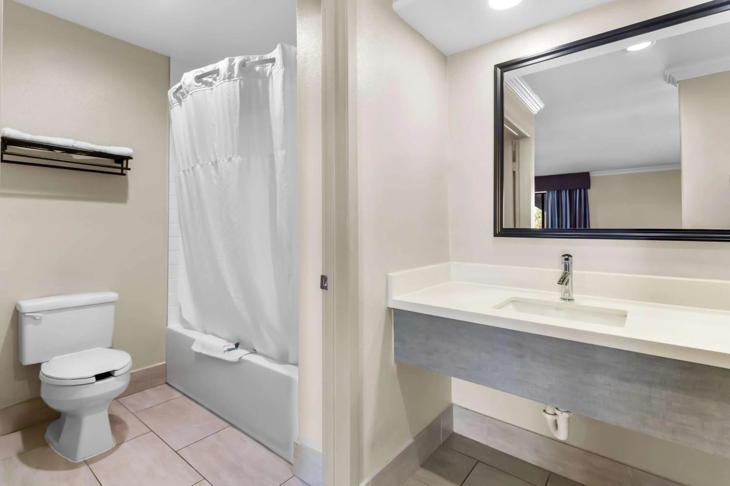 Bathroom in Americas Best Value Inn Houston Heights at I-45