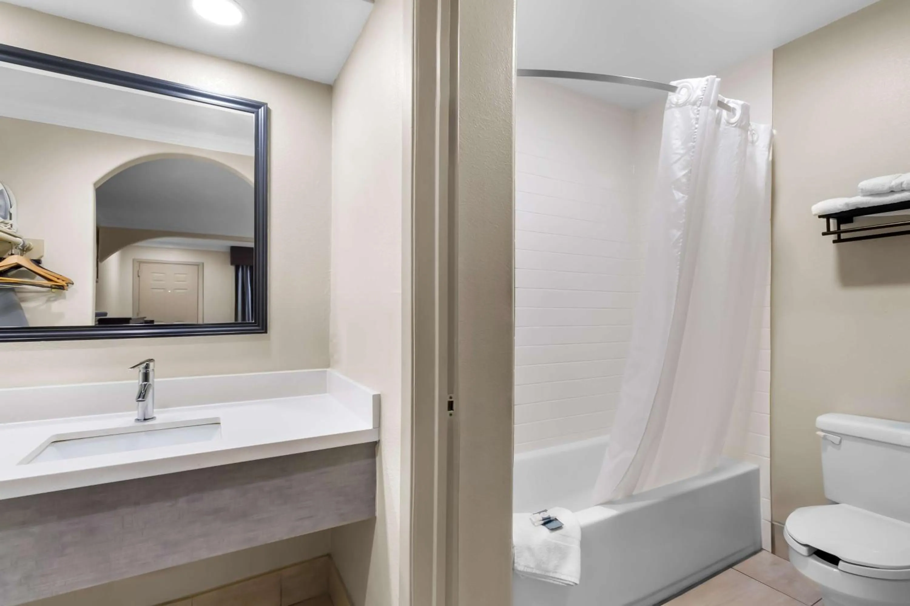 Bathroom in Americas Best Value Inn Houston Heights at I-45