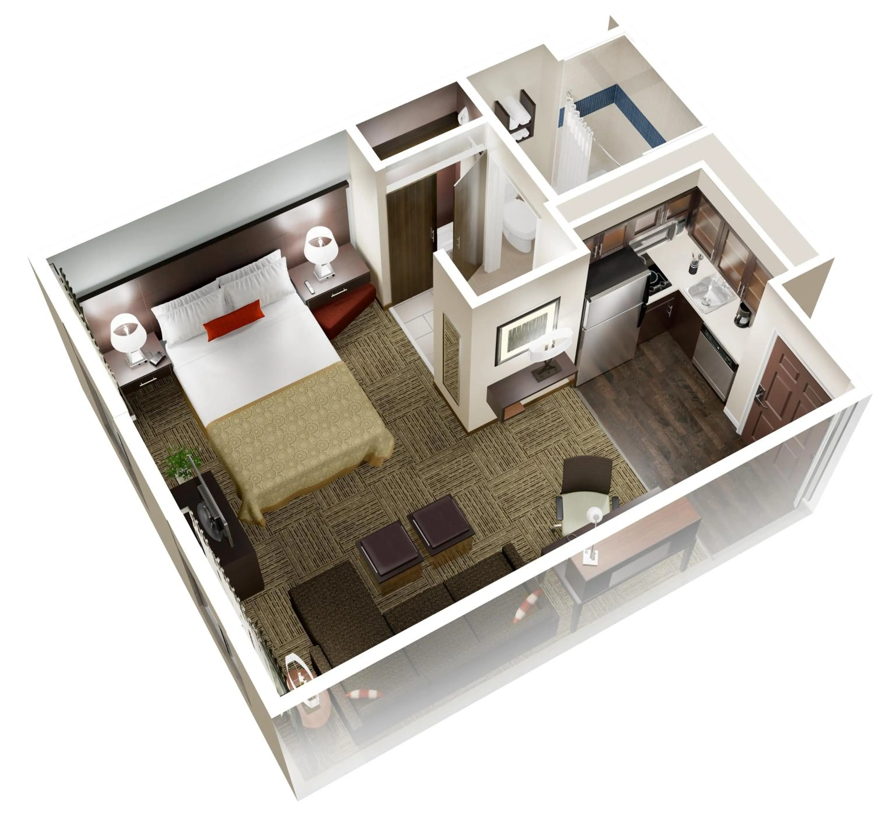Floor plan in Staybridge Suites Grand Forks by IHG