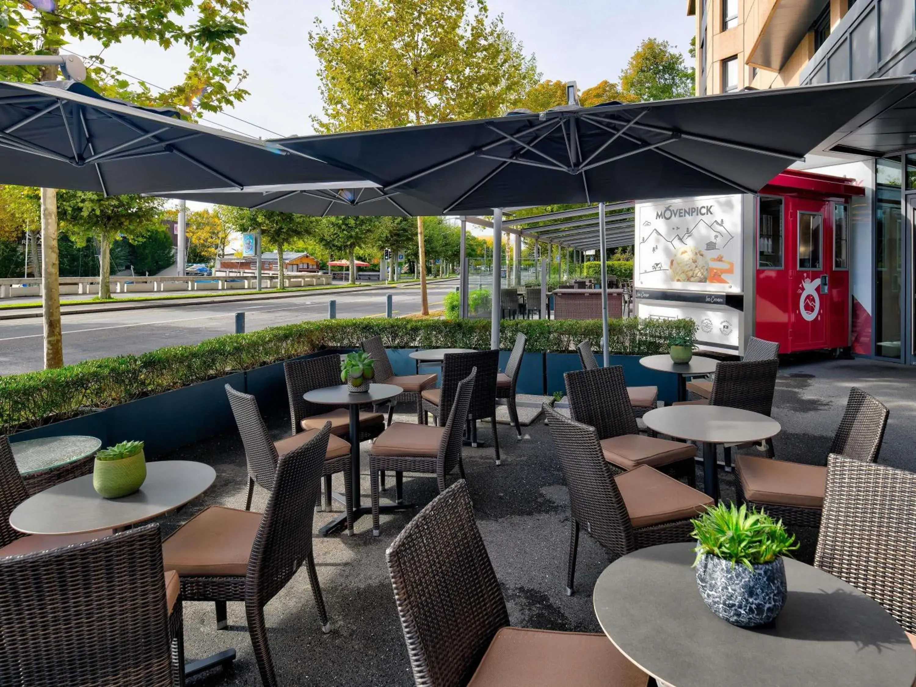 Property building in Mövenpick Hotel Lausanne Property building in Mövenpick Hotel Lausanne