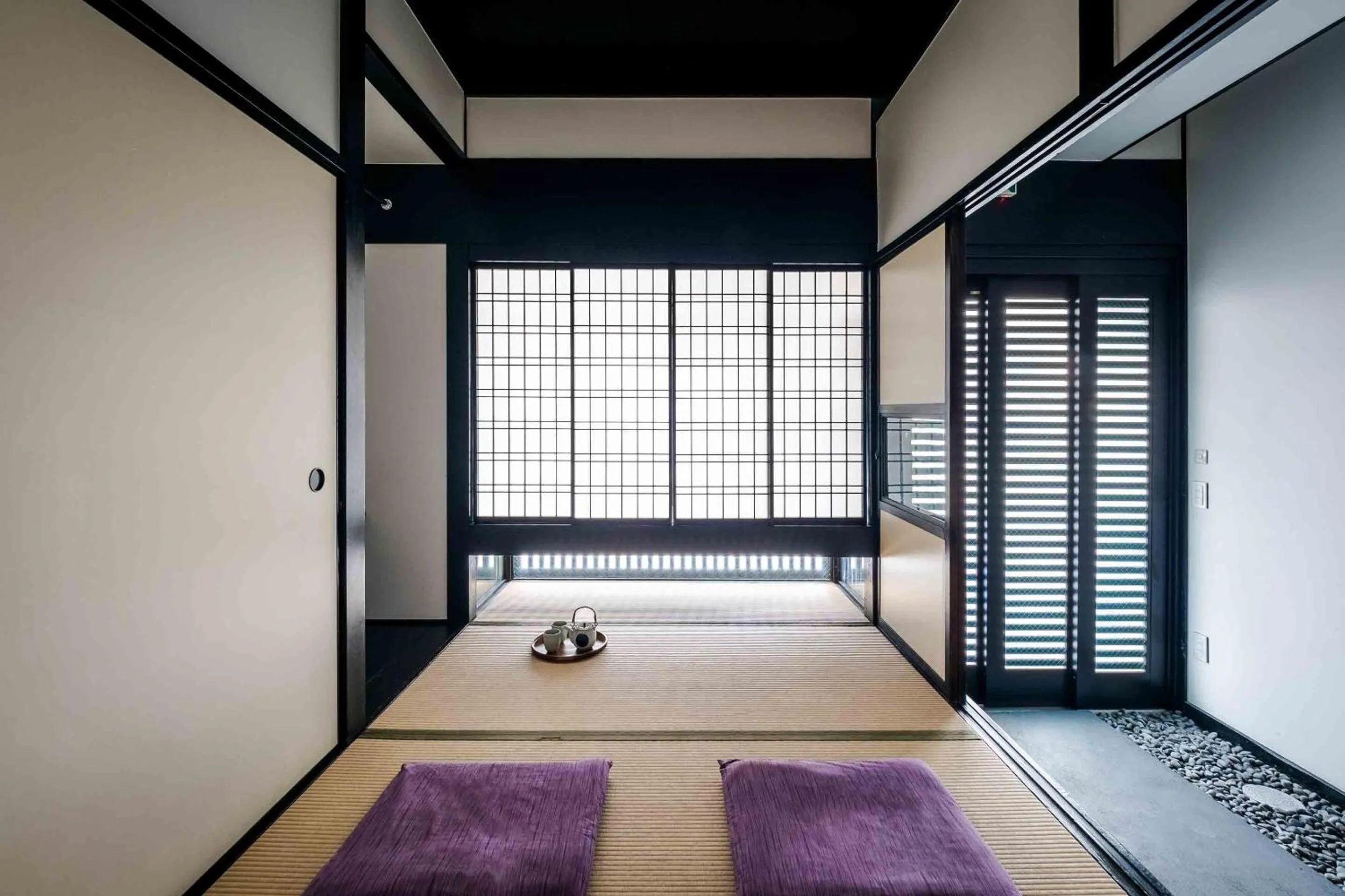 Bedroom, Bed in Shobu an Machiya House