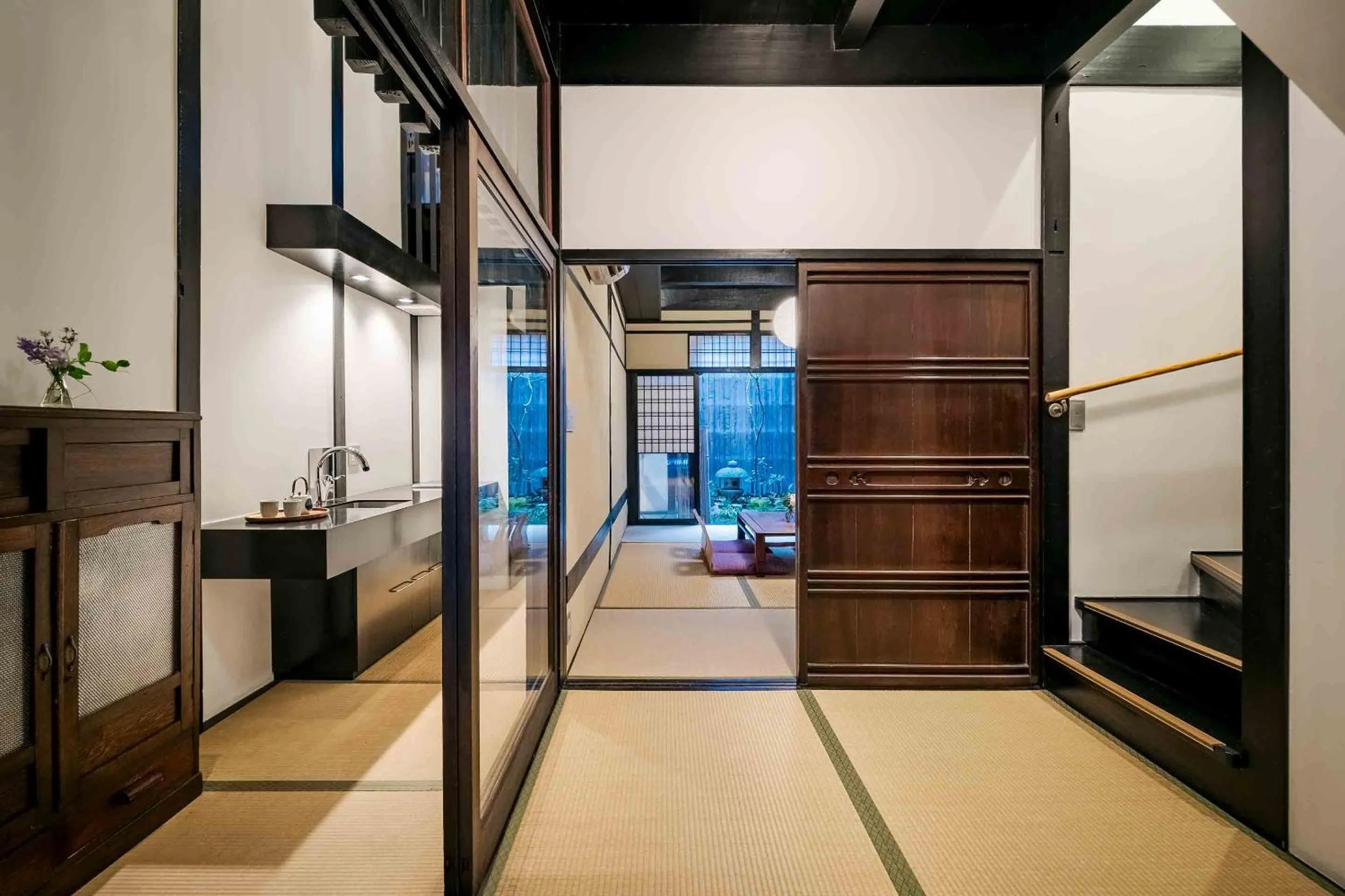 Living room in Shobu an Machiya House