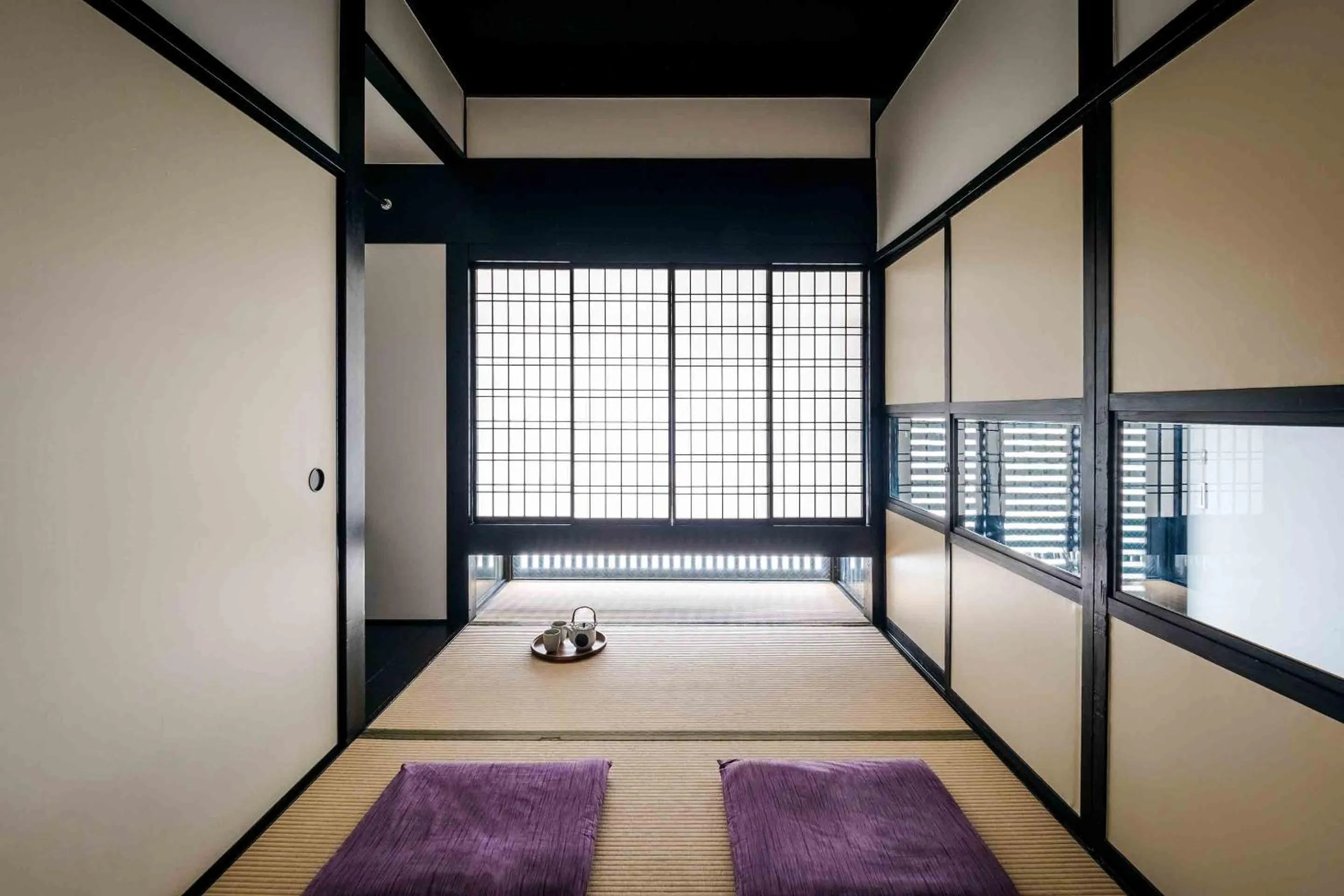 Bedroom, Bed in Shobu an Machiya House