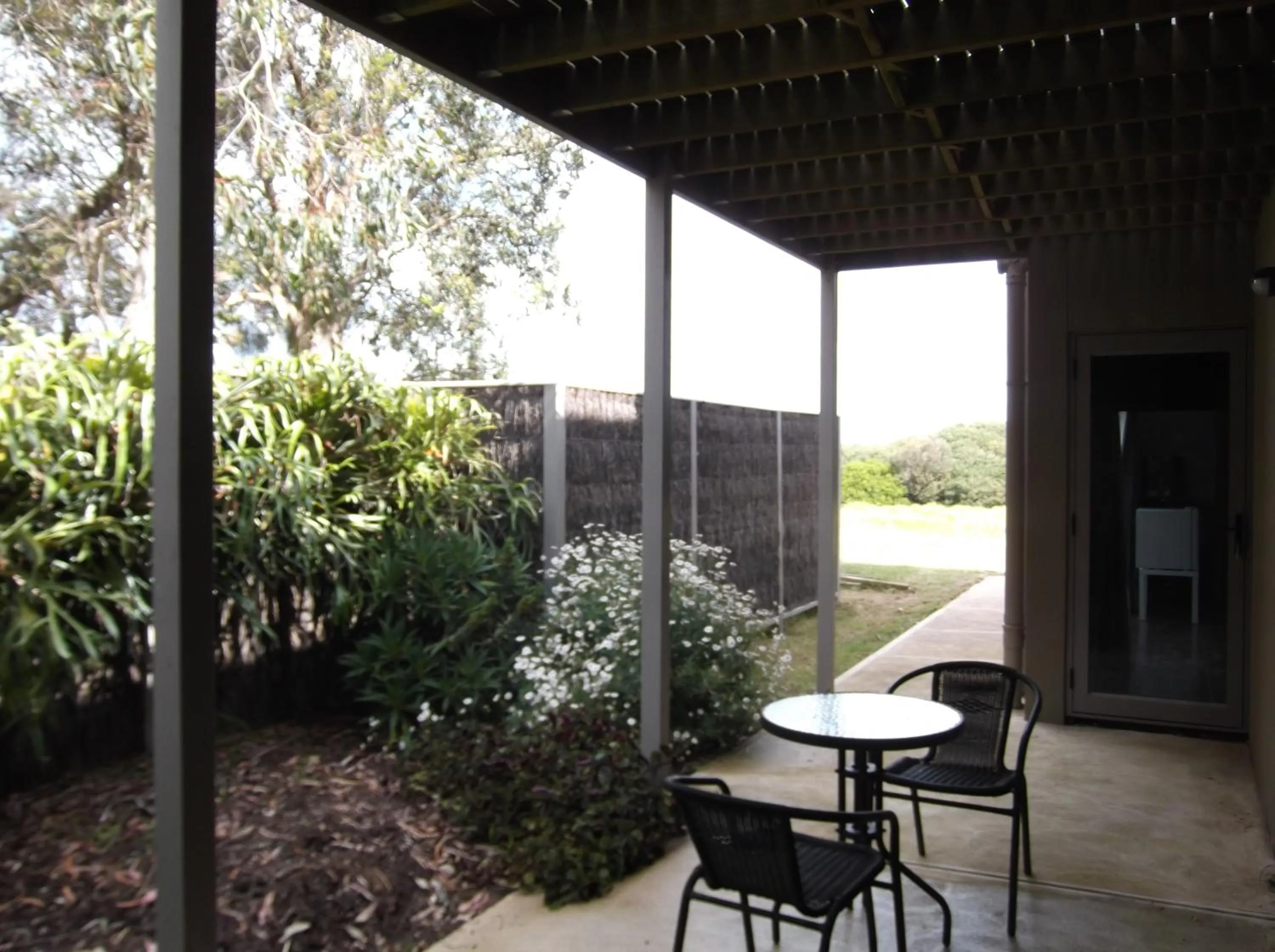 Patio in Swan Lake Guest House