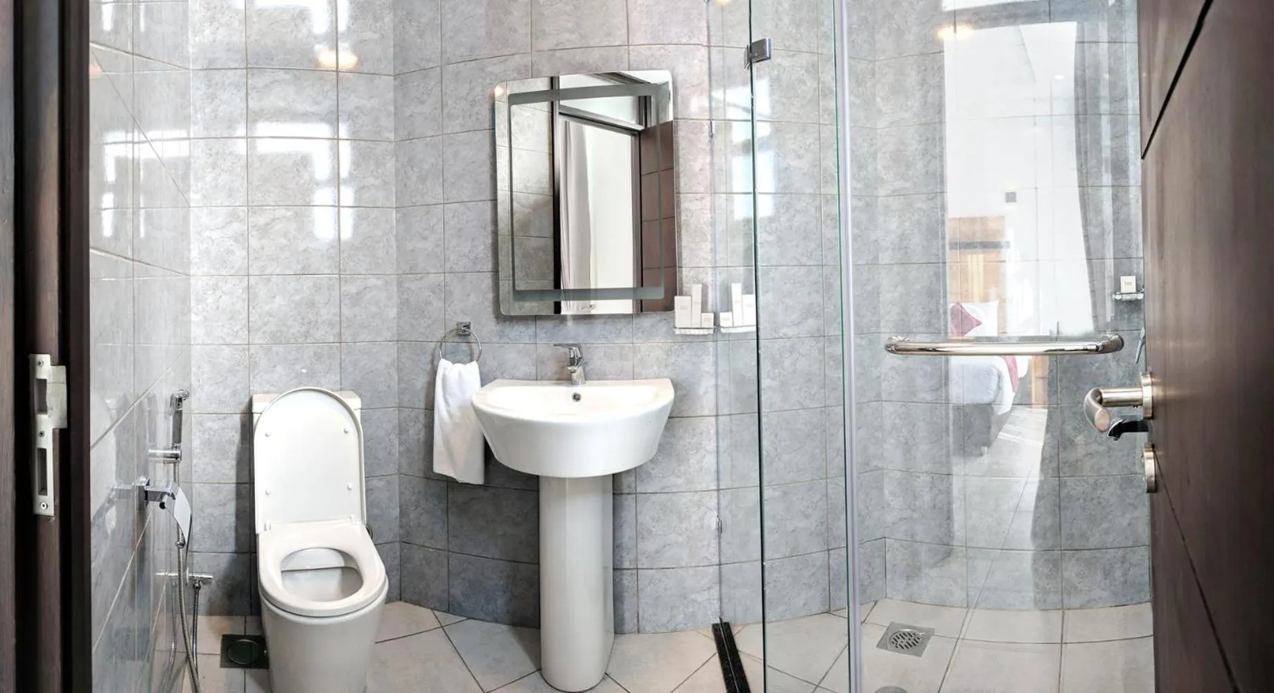 Shower in L'Aziz Suites - Near Aga Khan Hospital