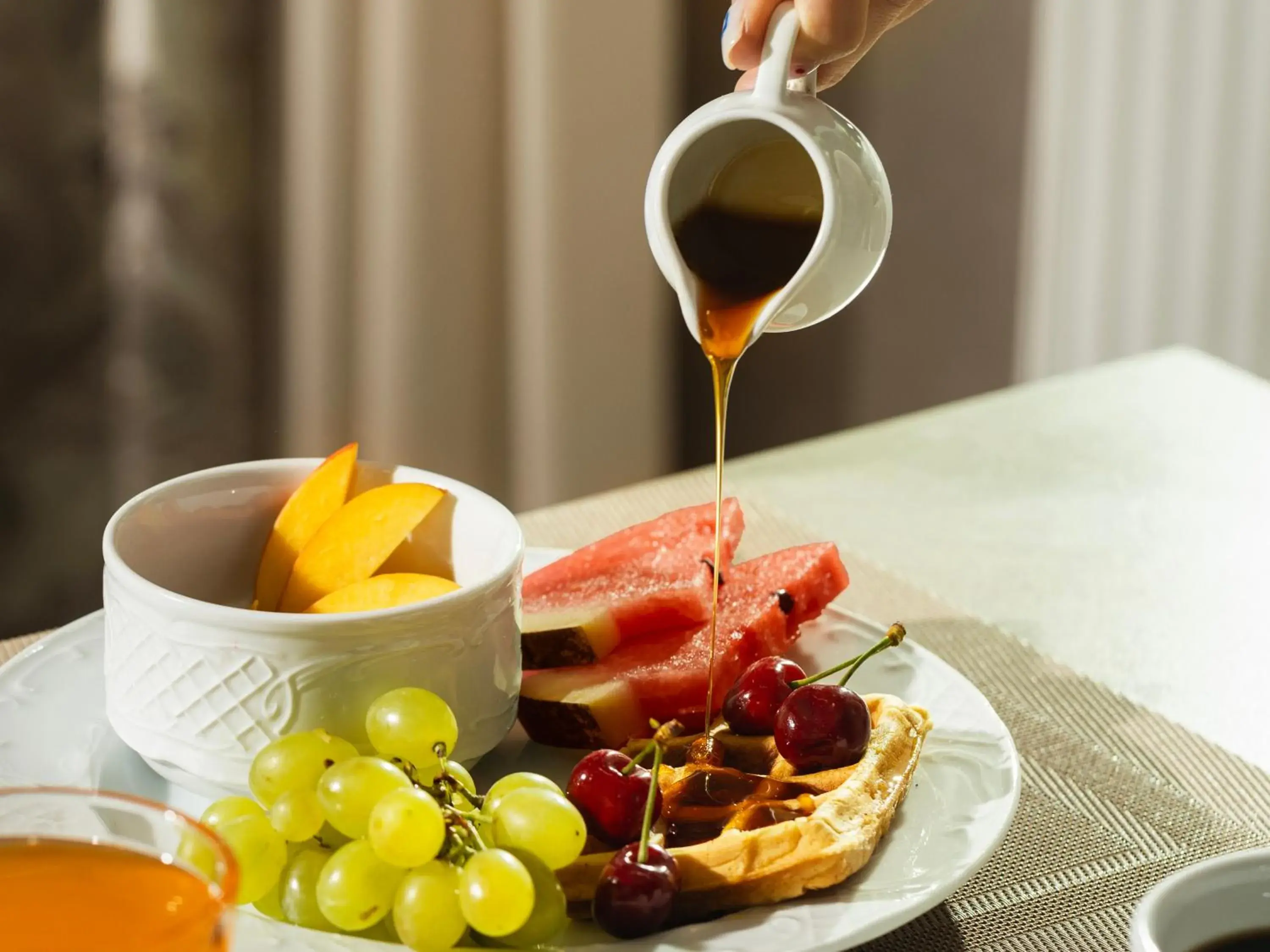 Buffet breakfast in Hotel Sapphire Bakuriani Buffet breakfast in Hotel Sapphire Bakuriani