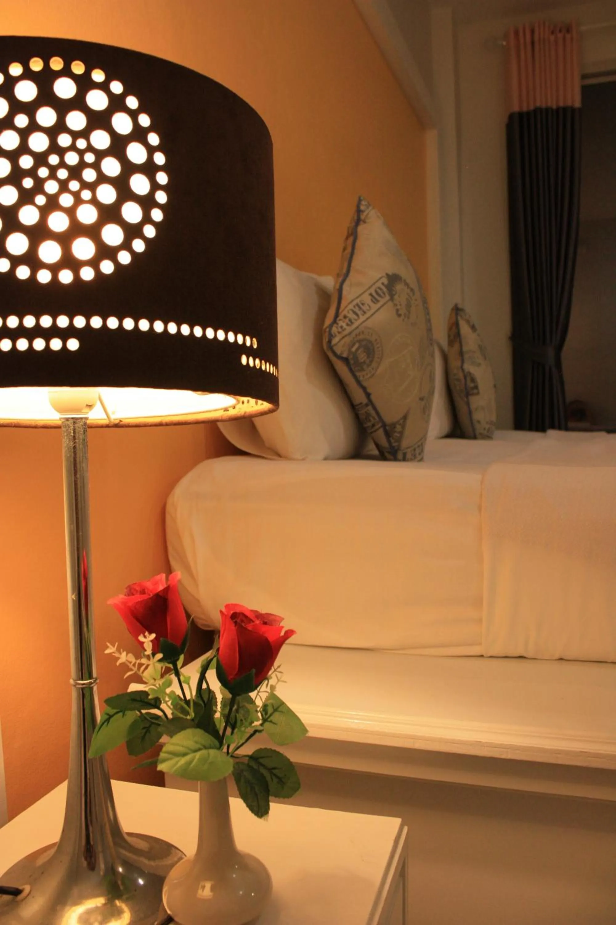 Decorative detail, Bed in Phuket Racha Kata Homestay