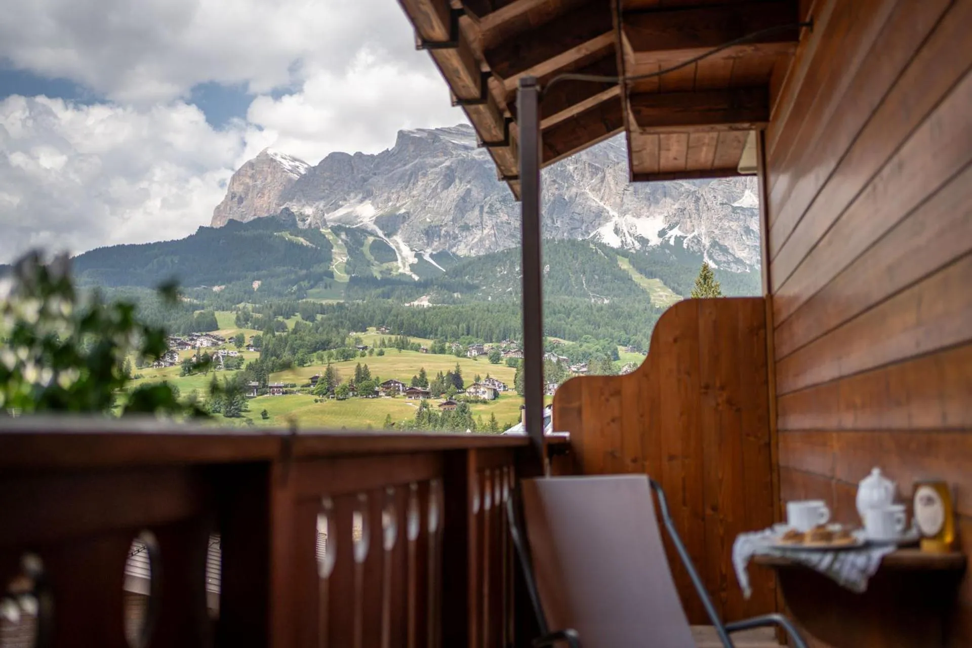 View (from property/room) in Hotel Panda Cortina- ricarica auto elettriche