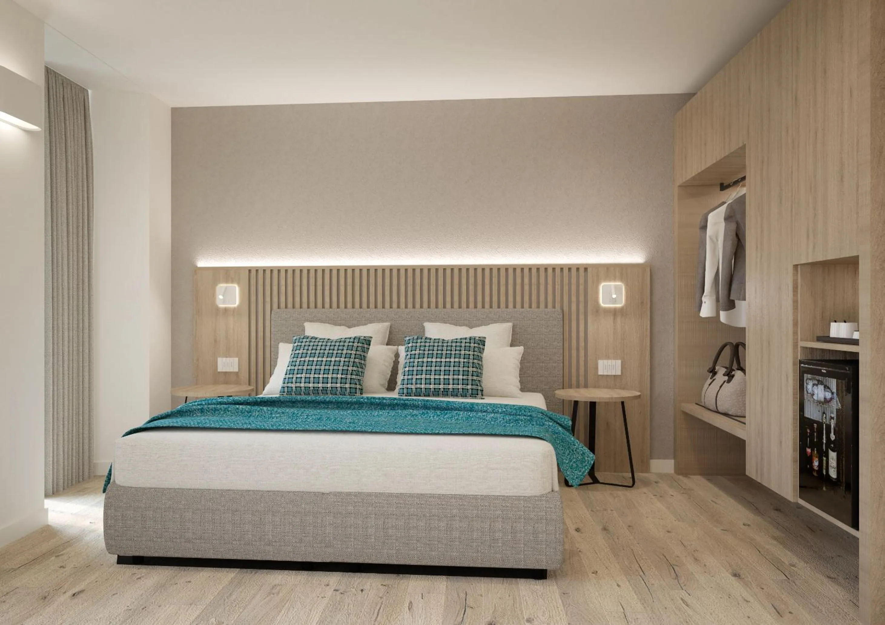 Decorative detail, Bed in Hotel Venezia