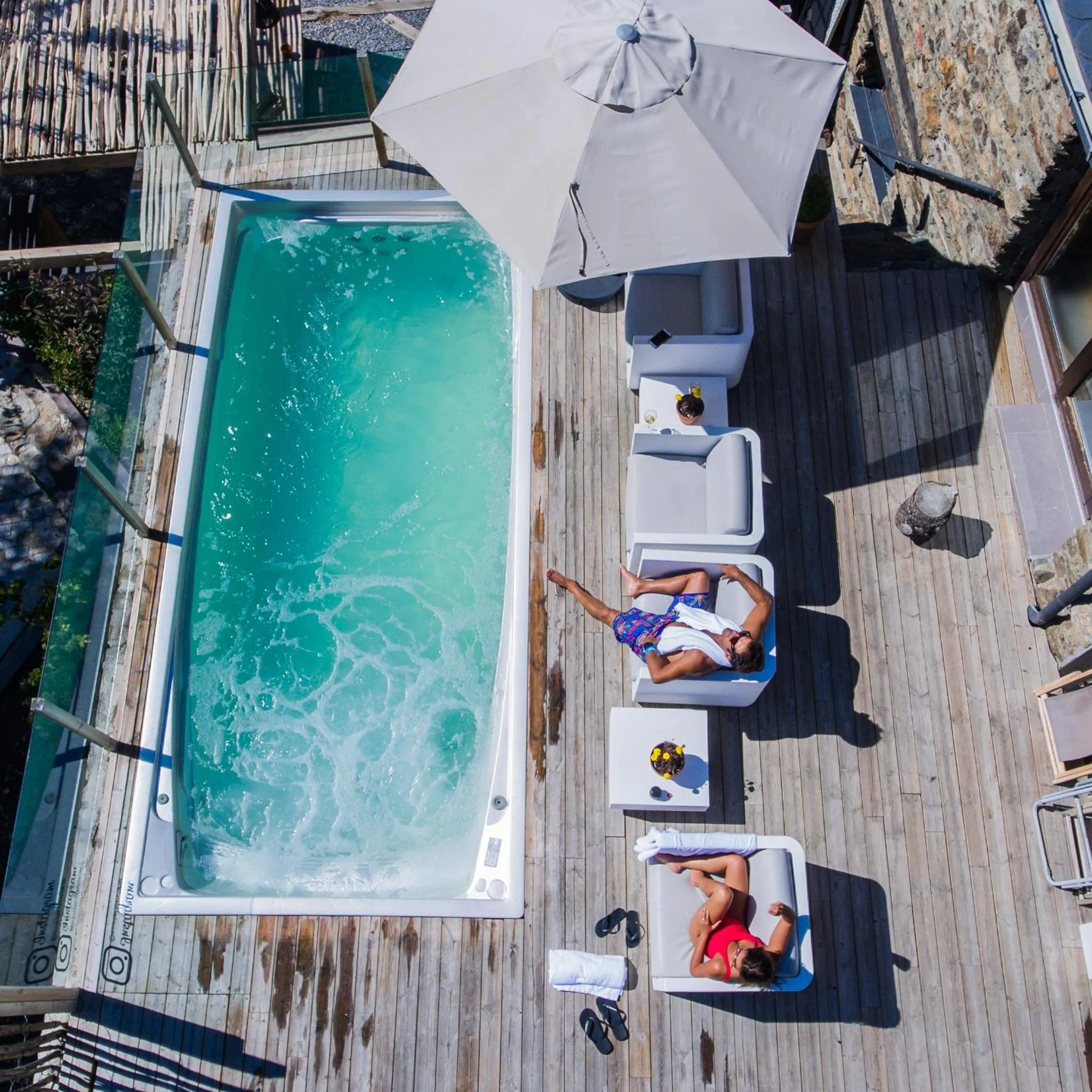 Hot Tub in Mountain Hostel Tarter