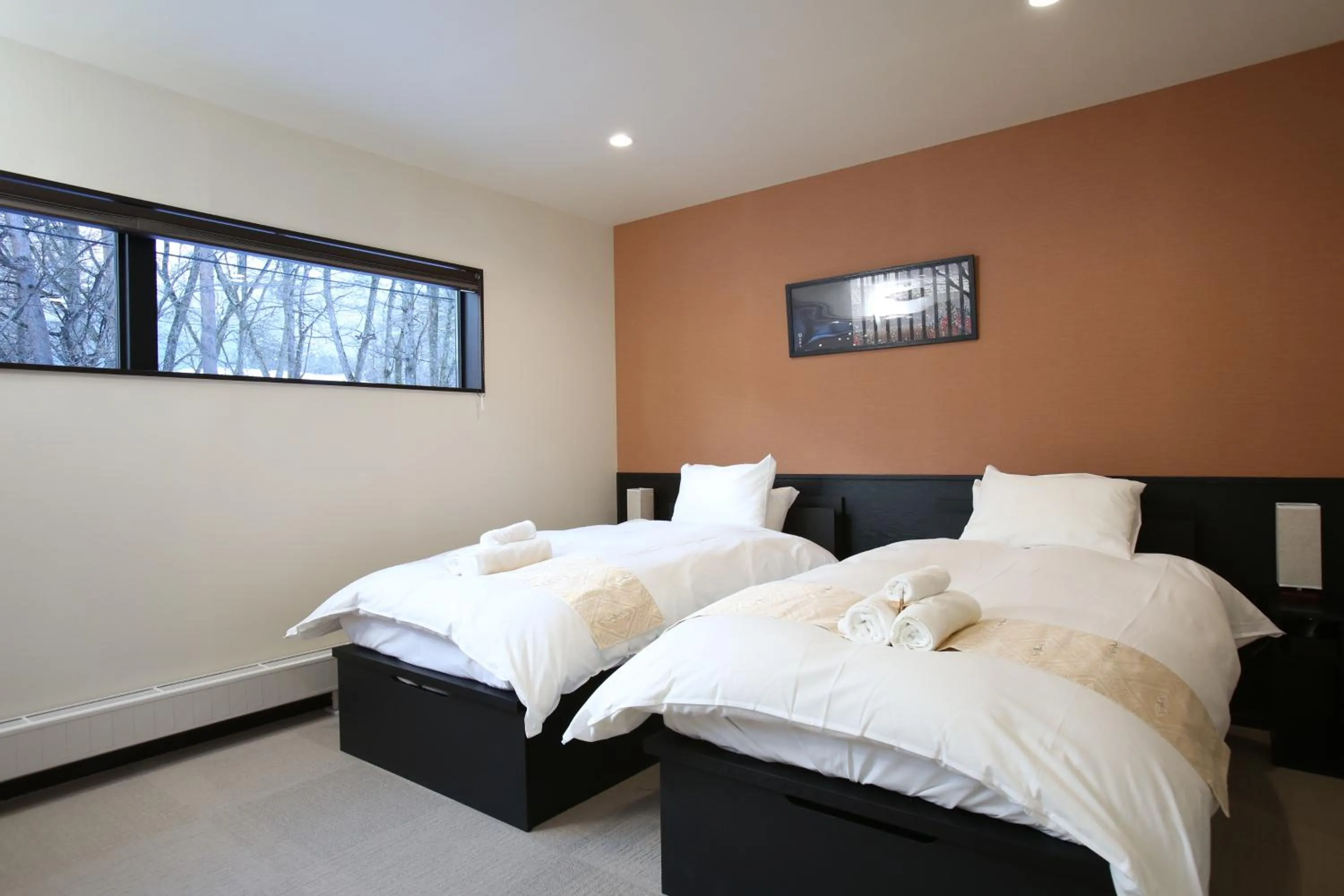 Bed in Snowlines Apartments Hakuba