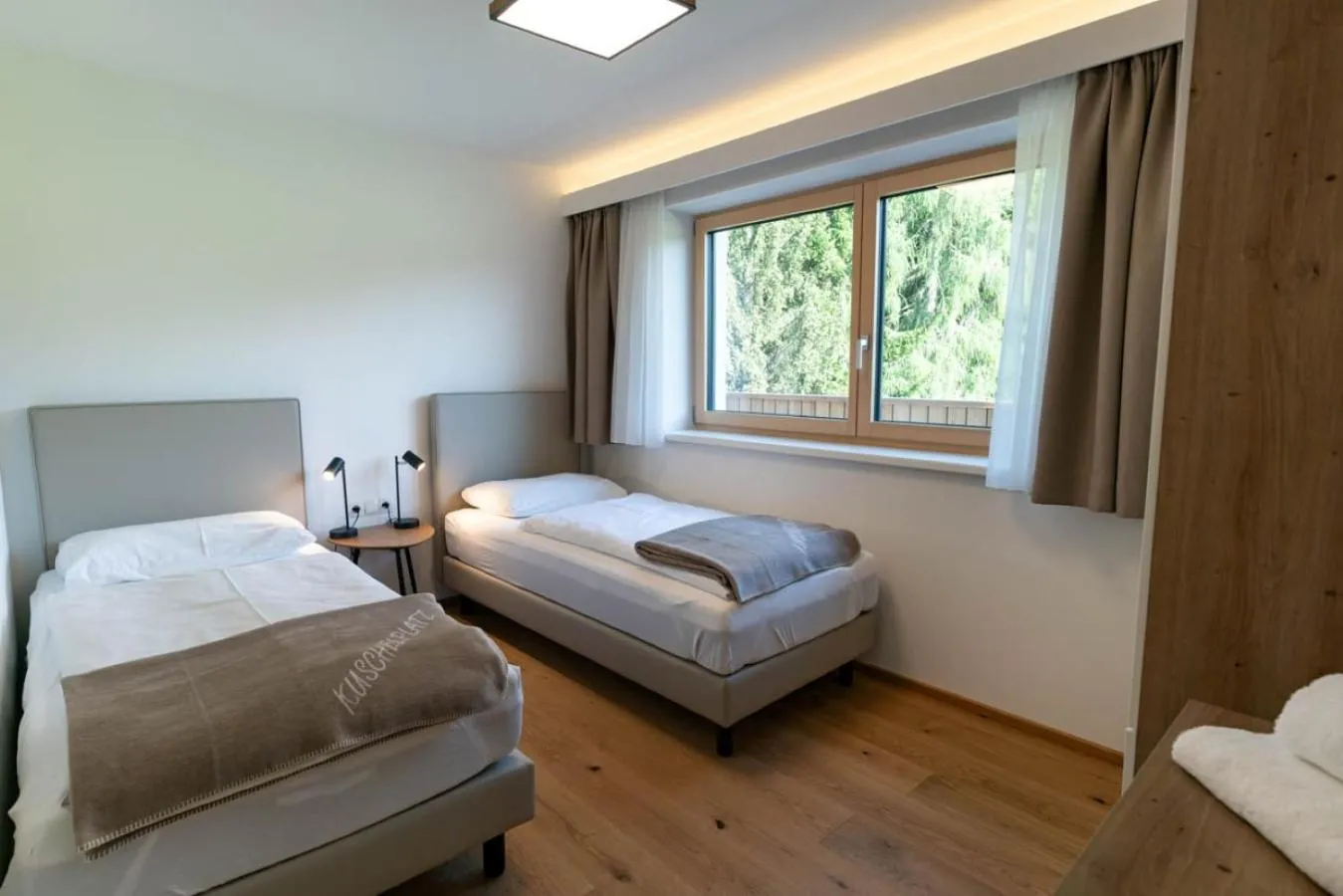 Bed in Waldrand Apartments