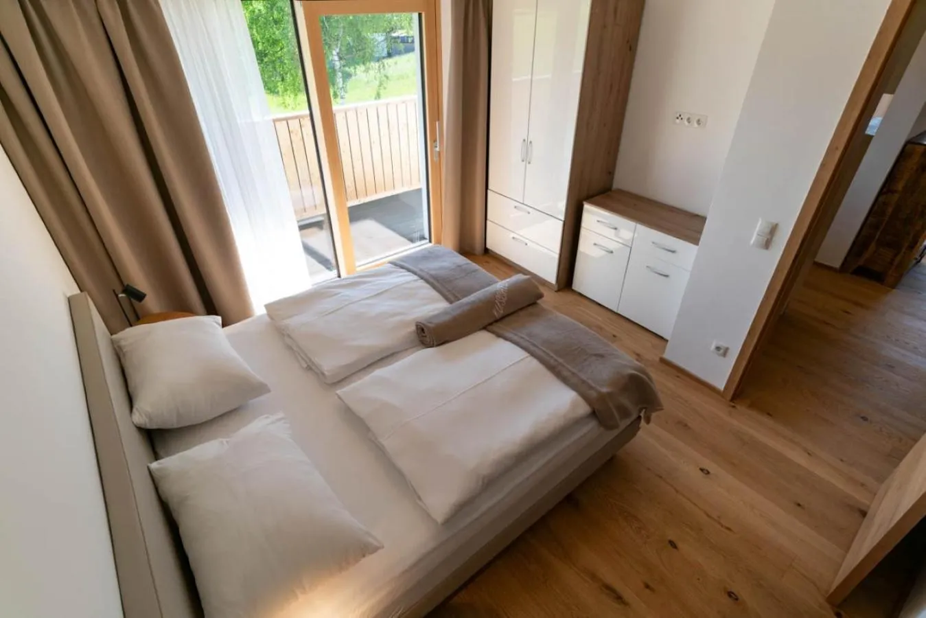 Bed in Waldrand Apartments