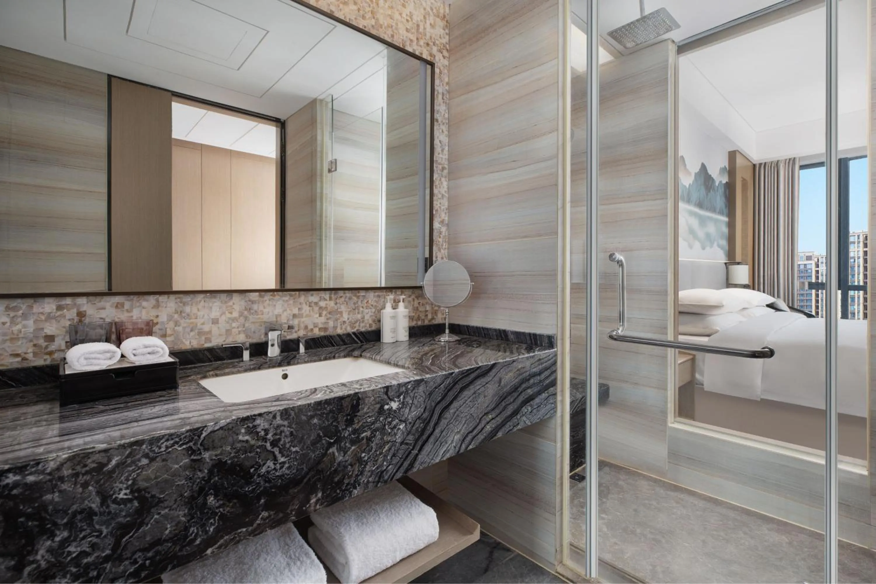 Bathroom in Courtyard by Marriott Hangzhou Xiaoshan
