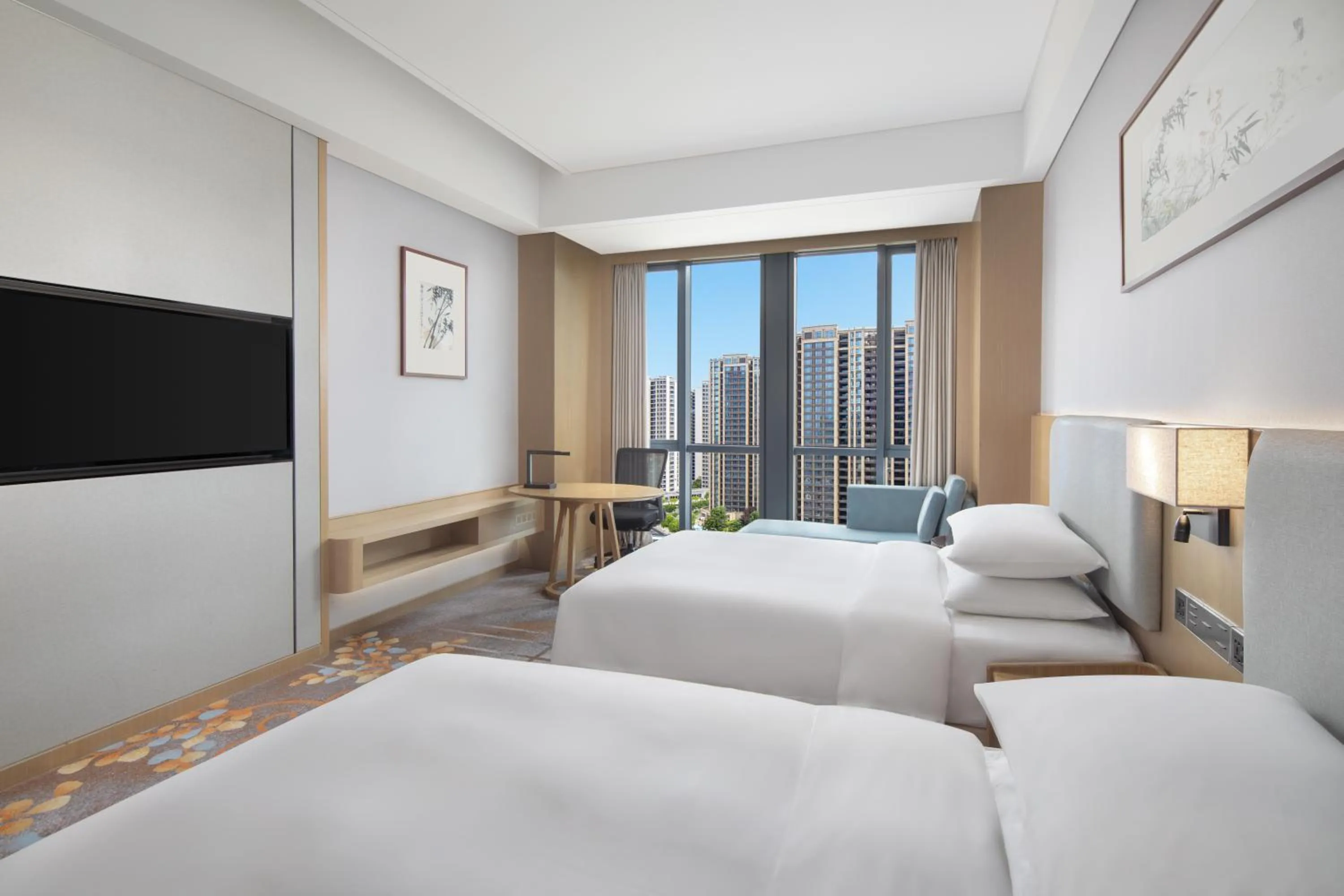 Bedroom, Bed in Courtyard by Marriott Hangzhou Xiaoshan