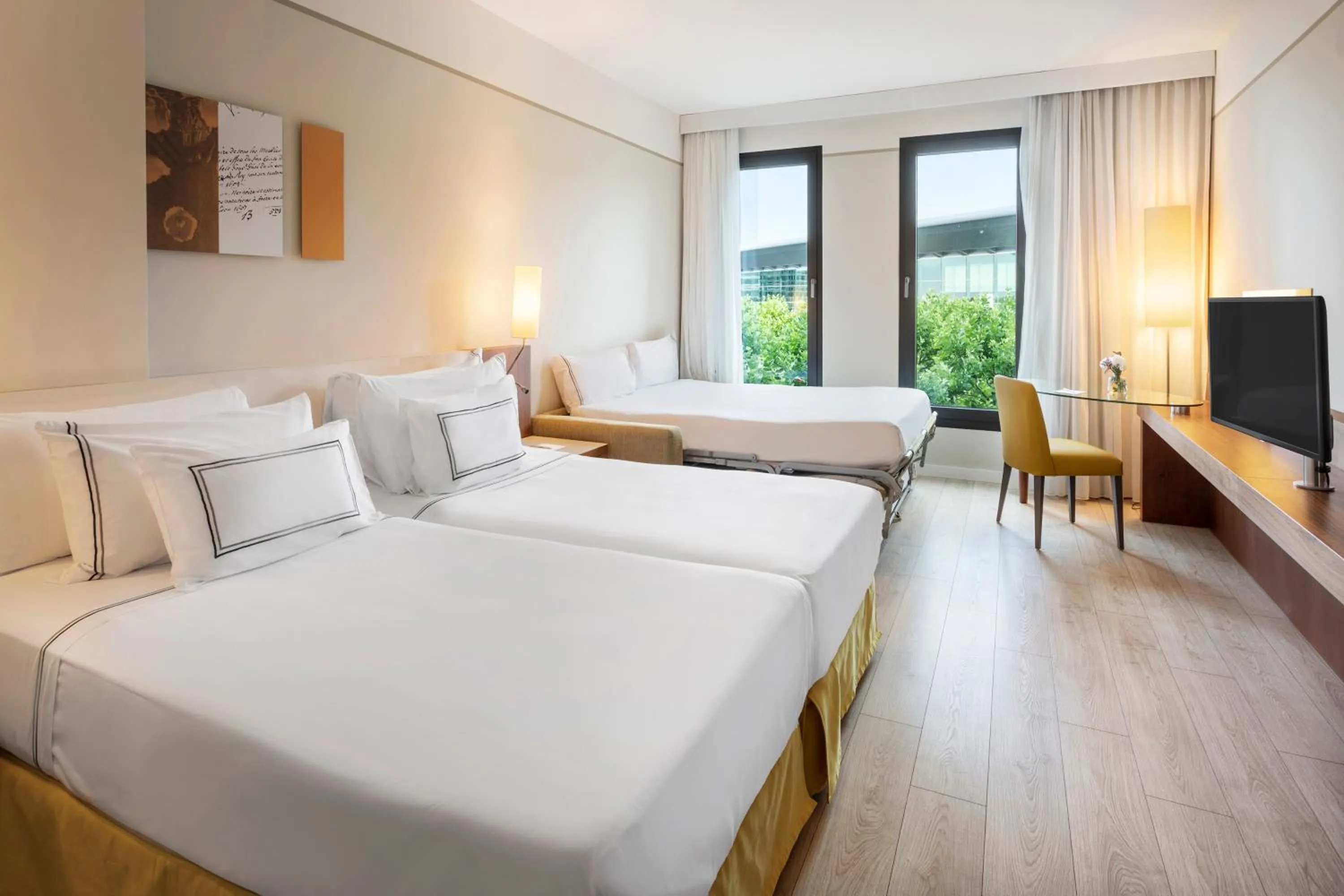 Bed in Melia Luxembourg