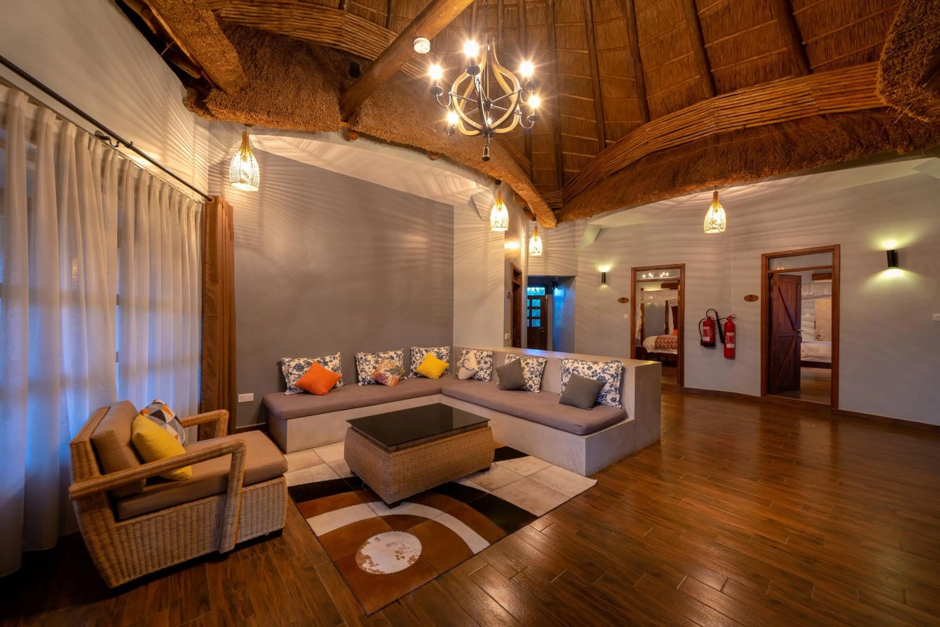 Living room in Emburara Farm Lodge
